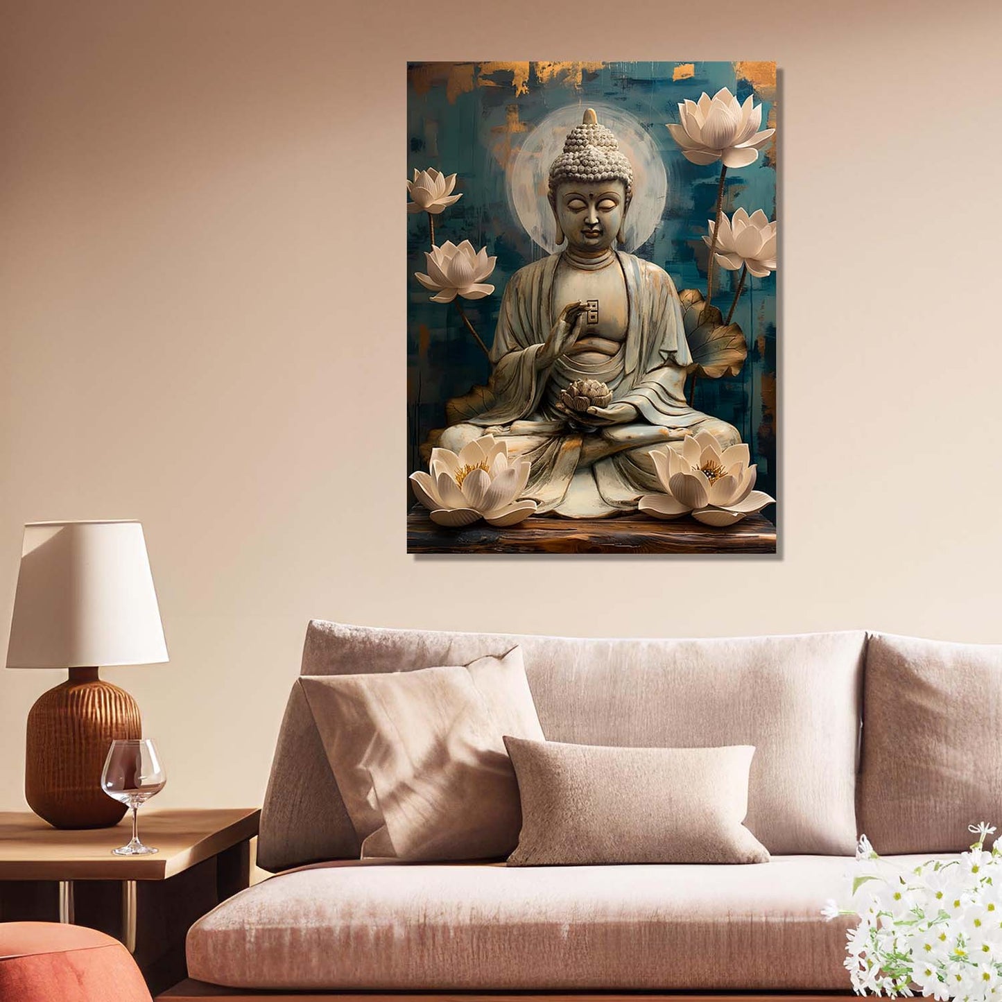 Buddha Canvas Art Print: Divine Serenity for Every Space