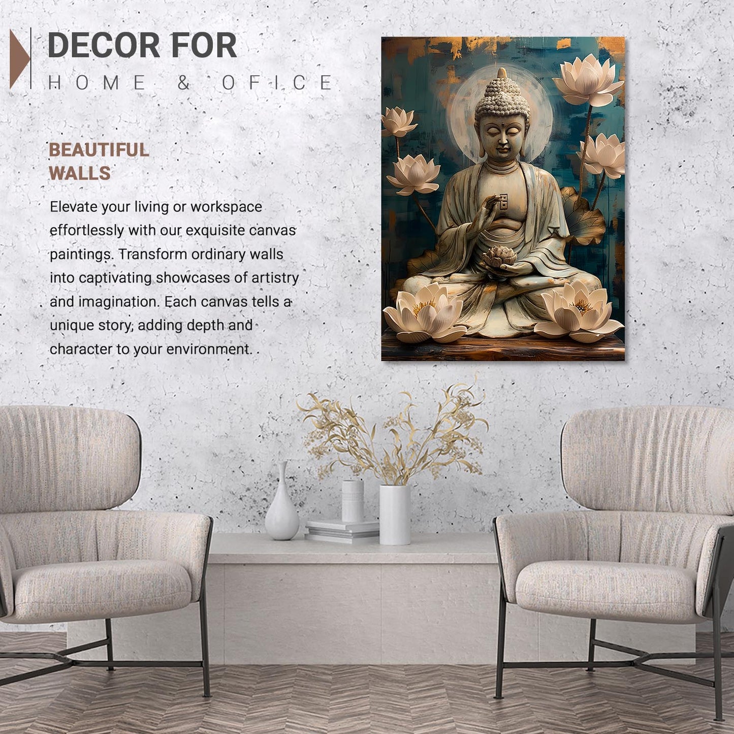 Buddha Canvas Art Print: Divine Serenity for Every Space