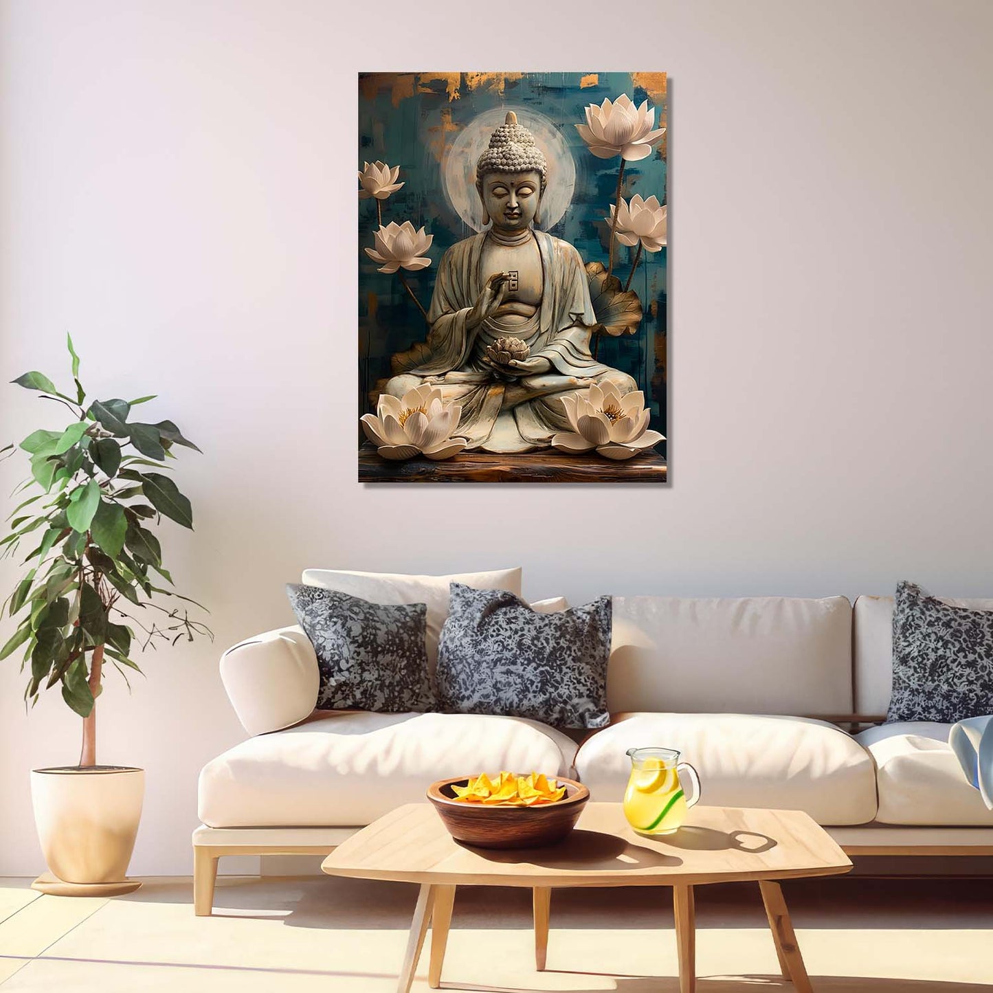 Buddha Canvas Art Print: Divine Serenity for Every Space