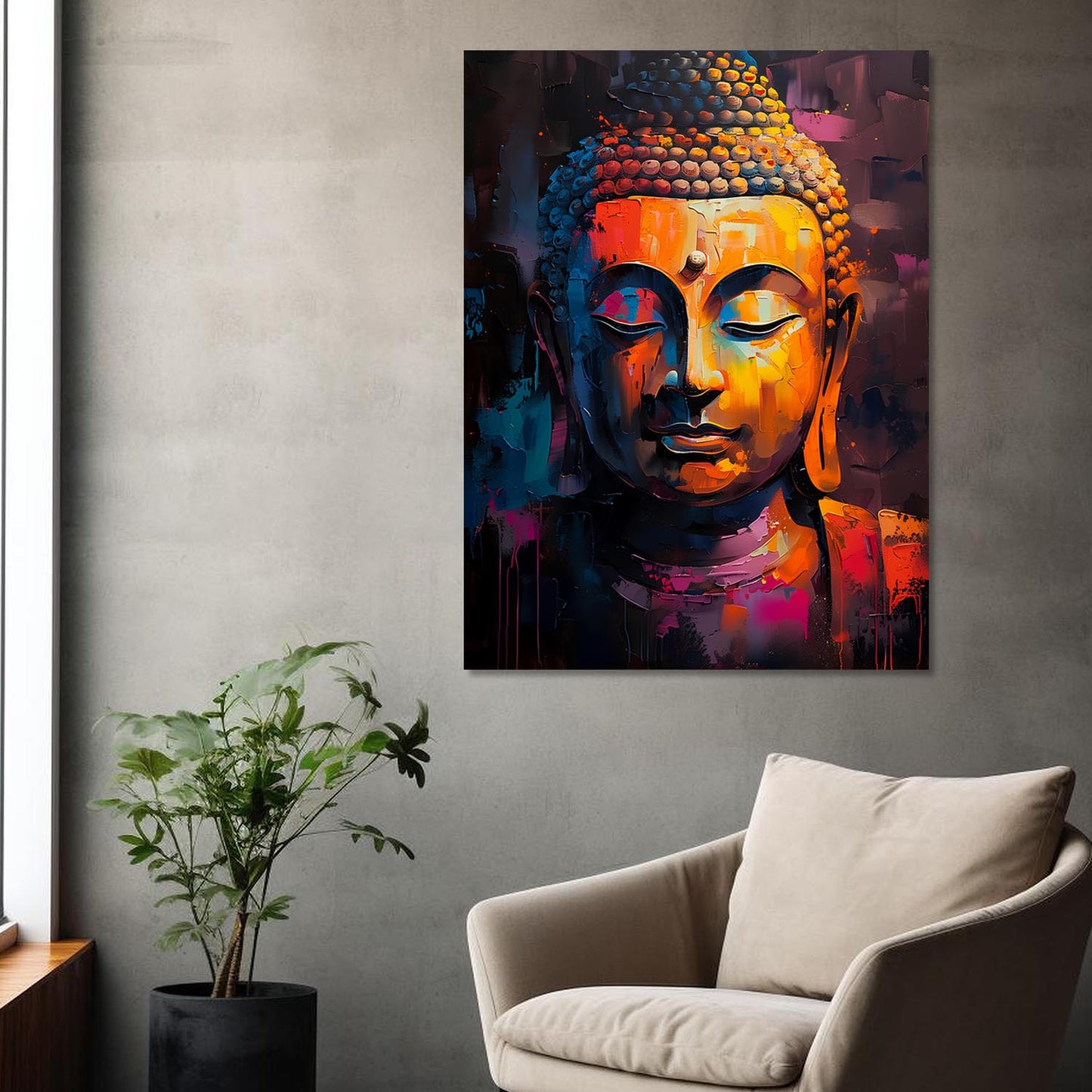 Buddha Canvas Art Print: Divine Serenity for Every Space