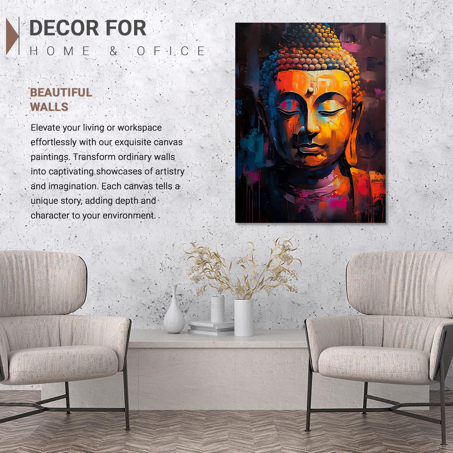 Buddha Canvas Art Print: Divine Serenity for Every Space