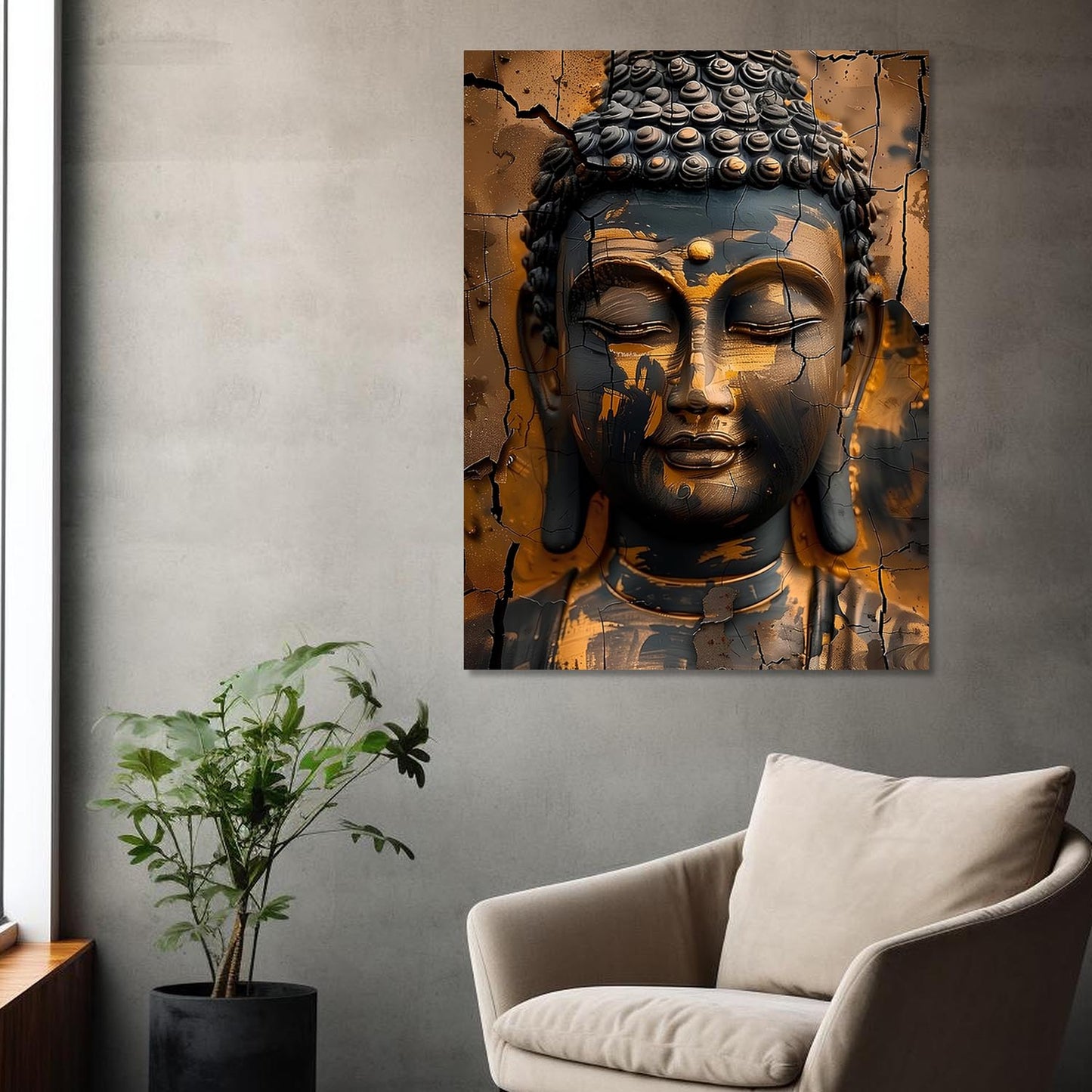 Buddha Canvas Art Print: Divine Serenity for Every Space