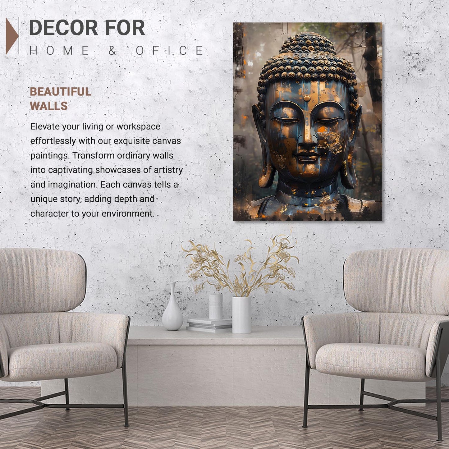 Buddha Canvas Art Print: Divine Serenity for Every Space