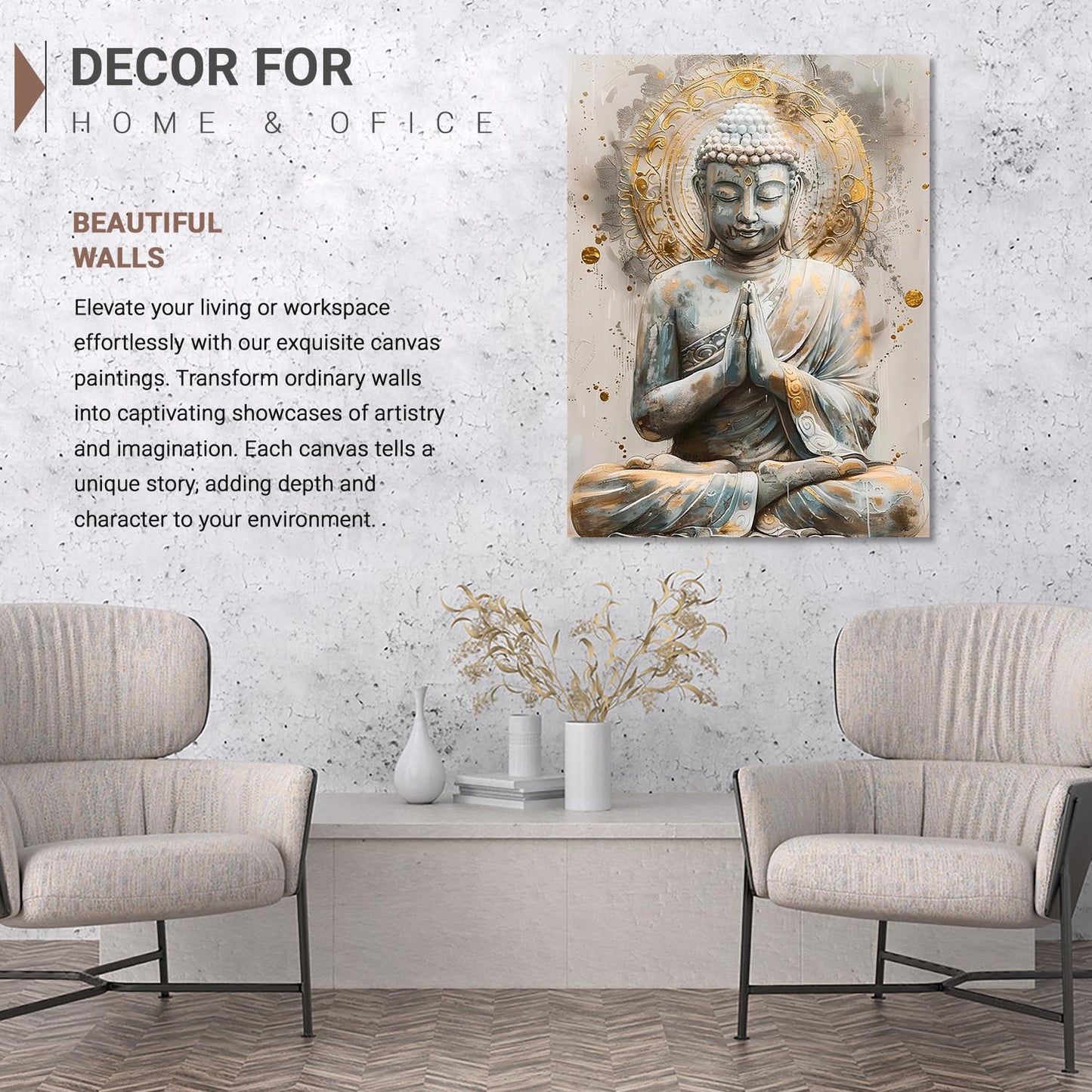 Buddha Canvas Art Print: Divine Serenity for Every Space