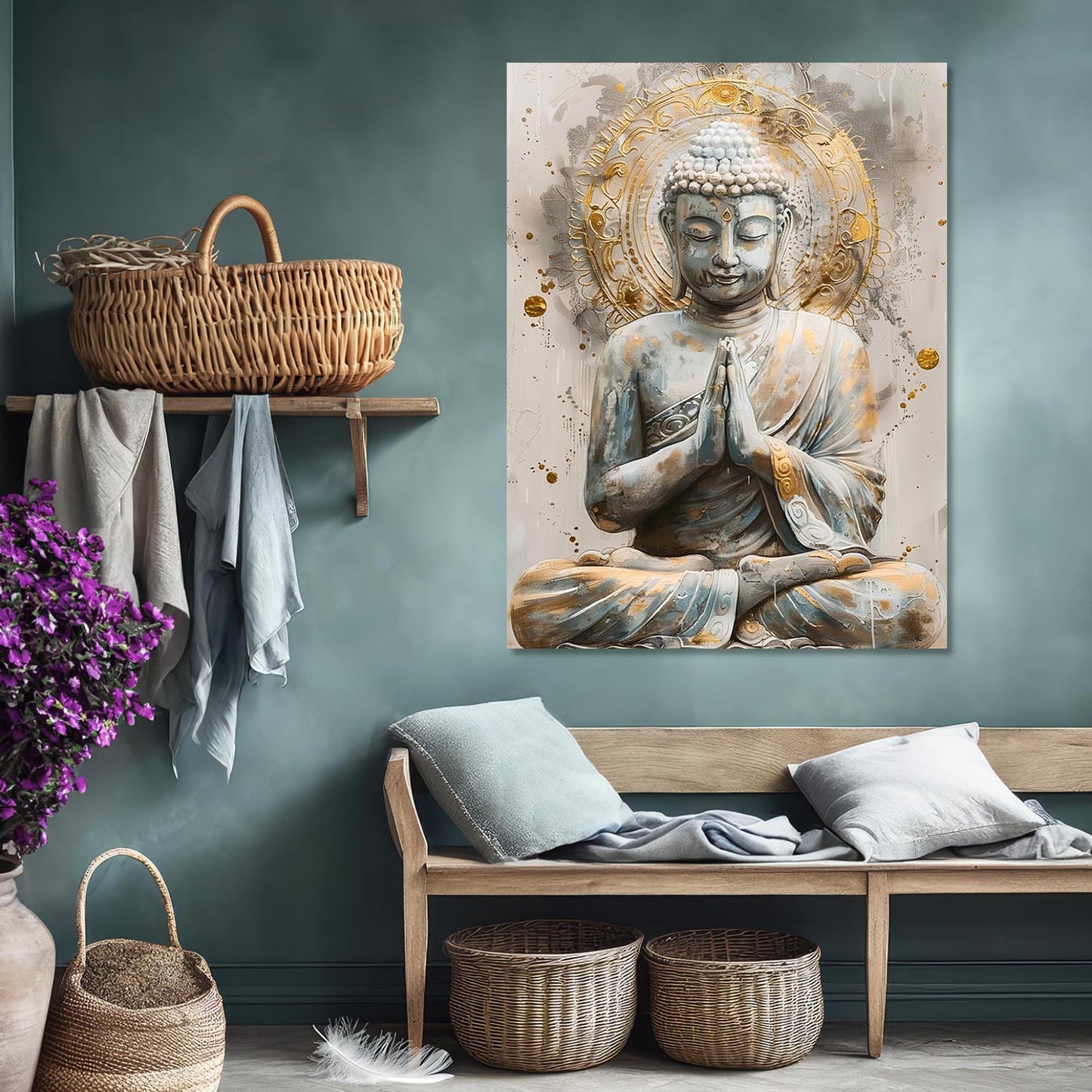 Buddha Canvas Art Print: Divine Serenity for Every Space