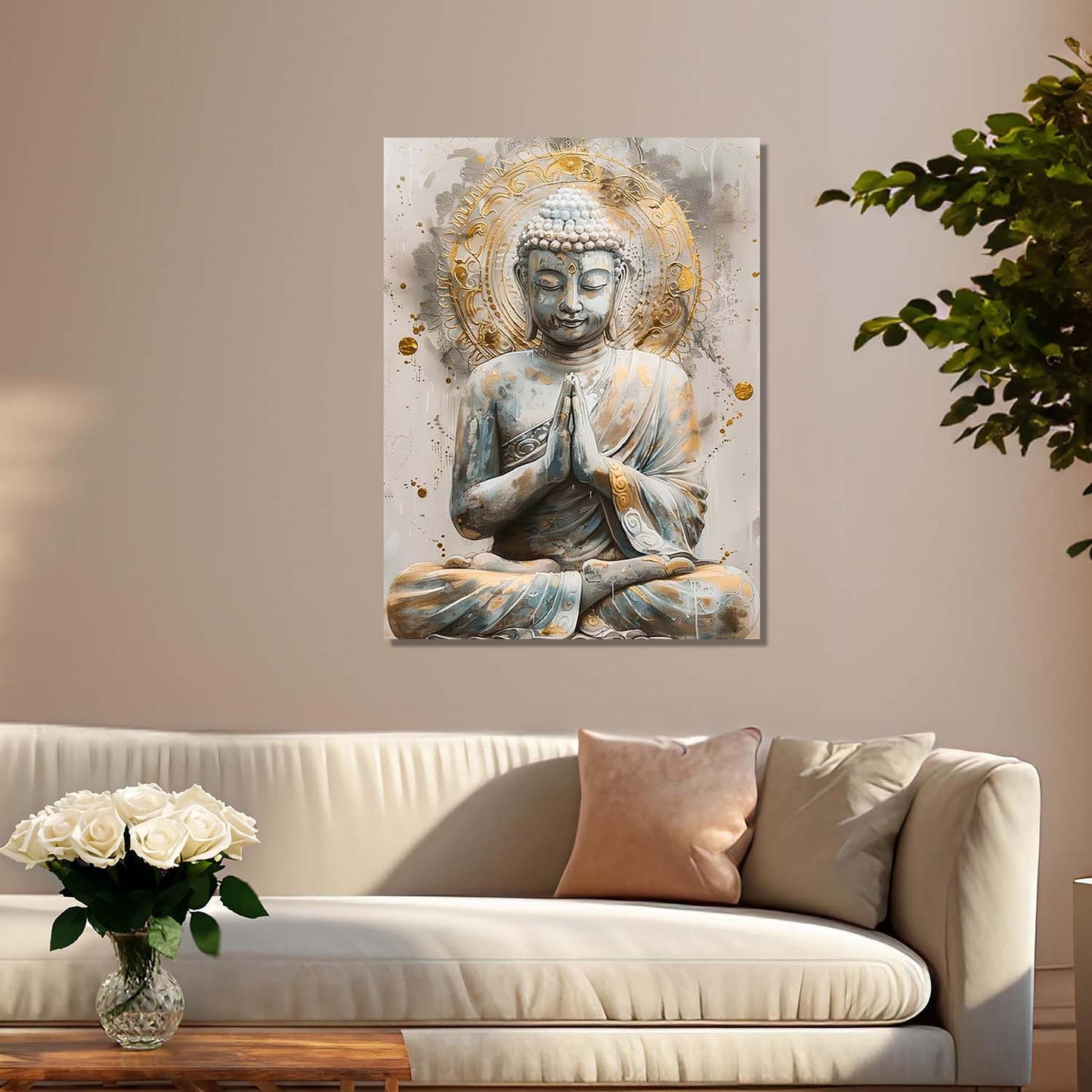 Buddha Canvas Art Print: Divine Serenity for Every Space