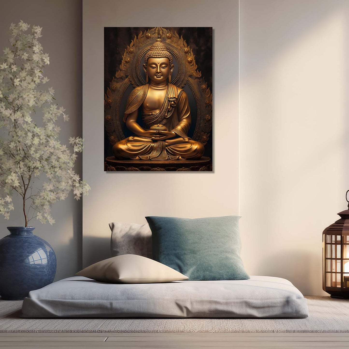 Buddha Canvas Wall Art Print: Divine Serenity for Every Space