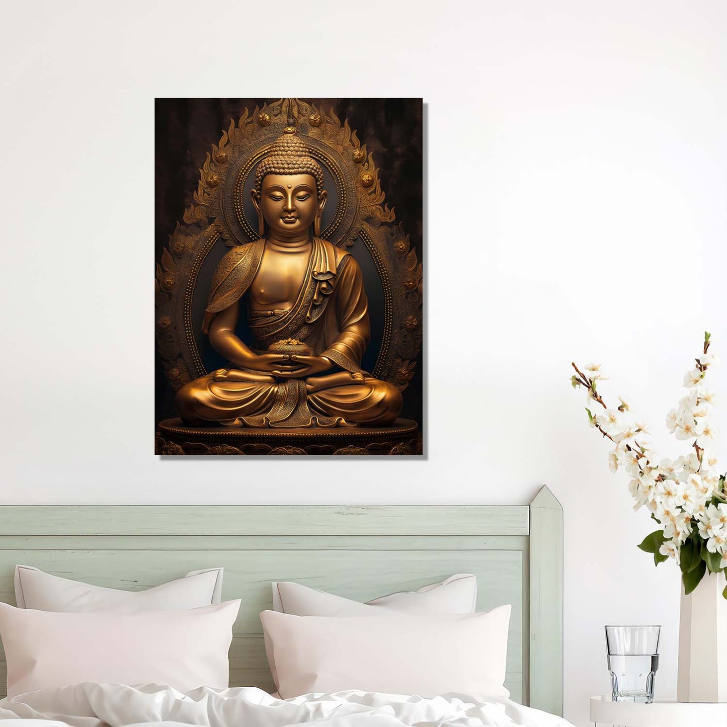 Buddha Canvas Wall Art Print: Divine Serenity for Every Space