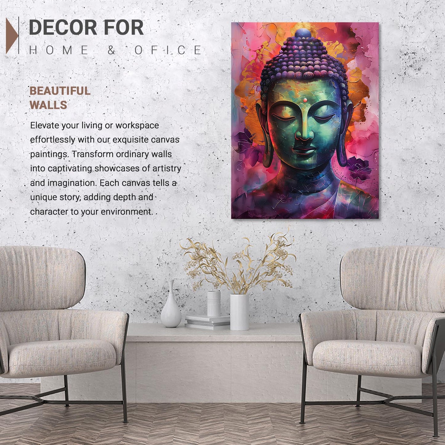 Buddha Canvas Art Print: Divine Serenity for Every Space