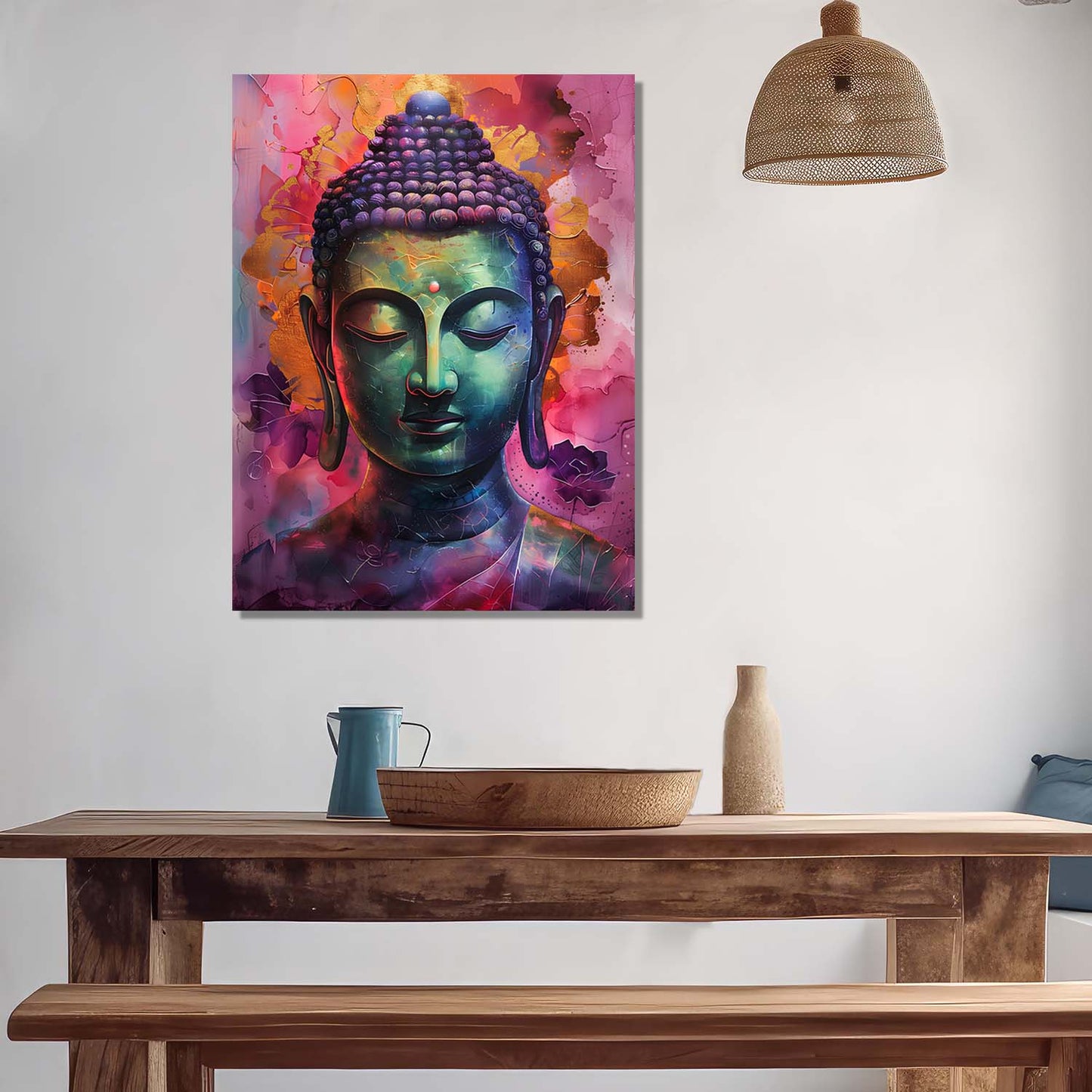 Buddha Canvas Wall Art Print: Divine Serenity for Every Space