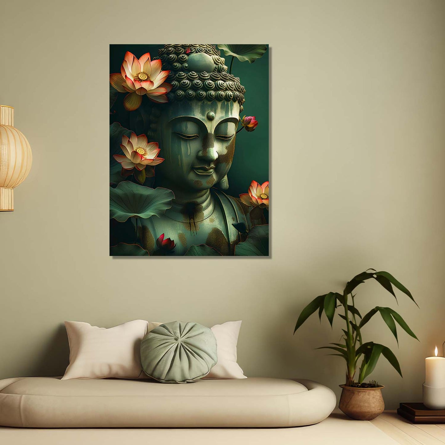 Buddha Canvas Wall Art Print: Divine Serenity for Every Space