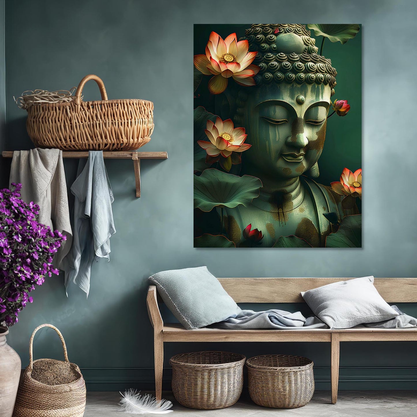 Buddha Canvas Art Print: Divine Serenity for Every Space