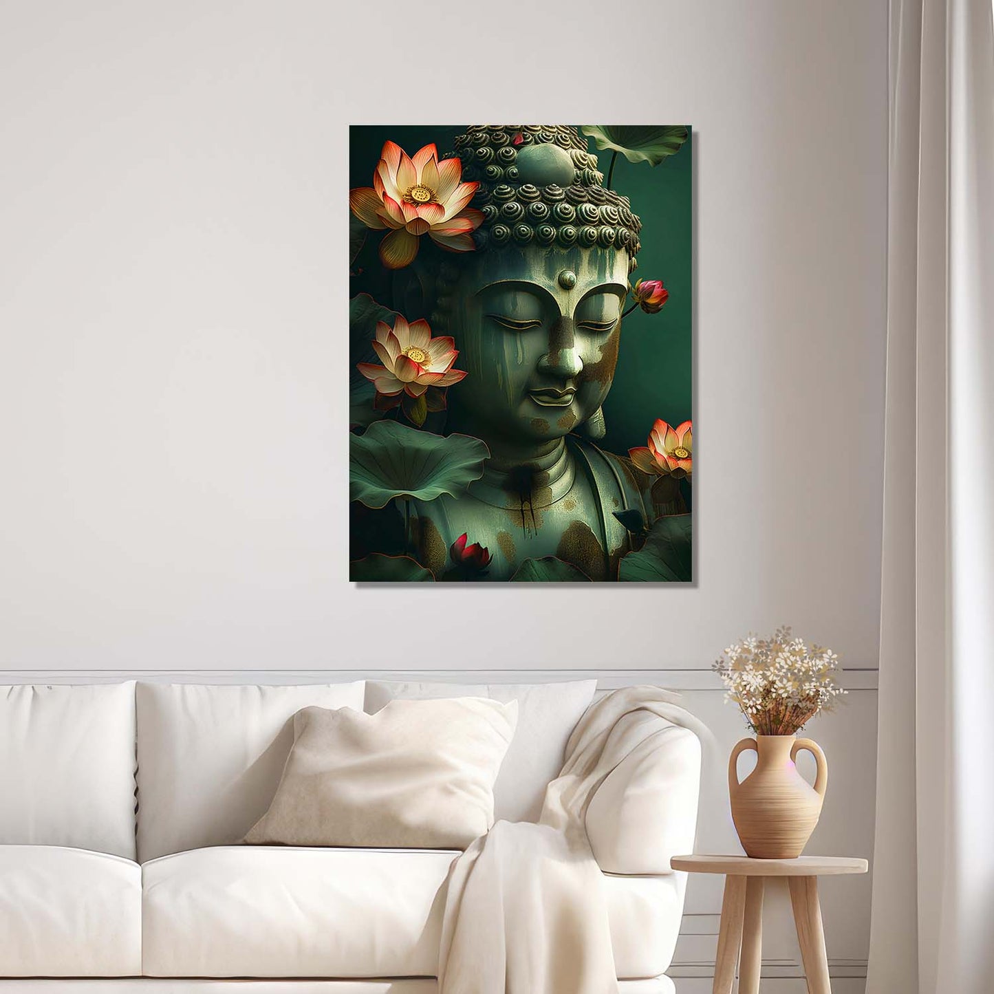 Buddha Canvas Wall Art Print: Divine Serenity for Every Space