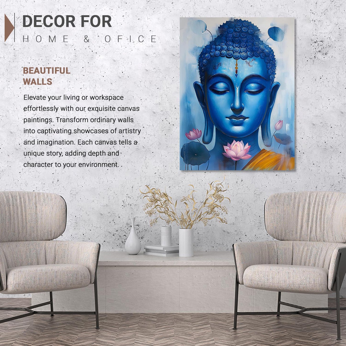 Buddha Canvas Art Print: Divine Serenity for Every Space