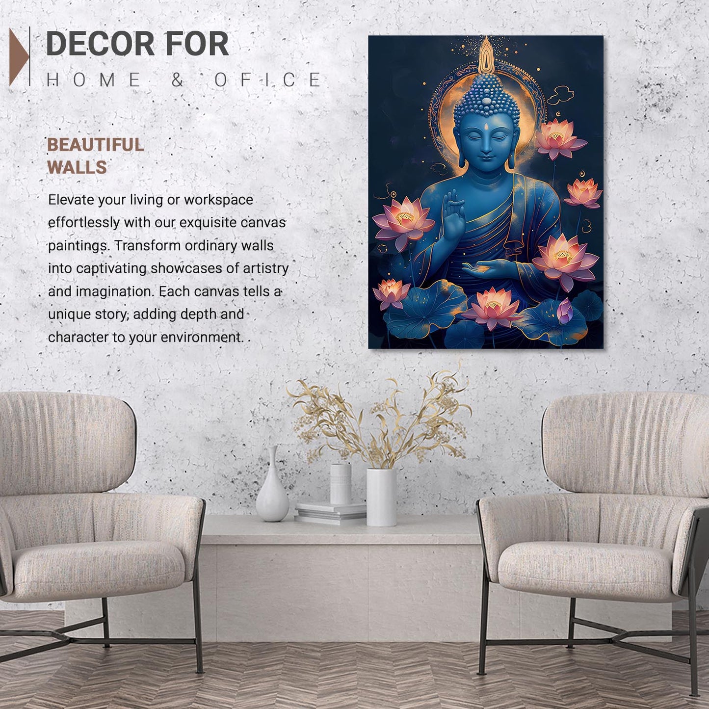 Buddha Canvas Art Print: Divine Serenity for Every Space