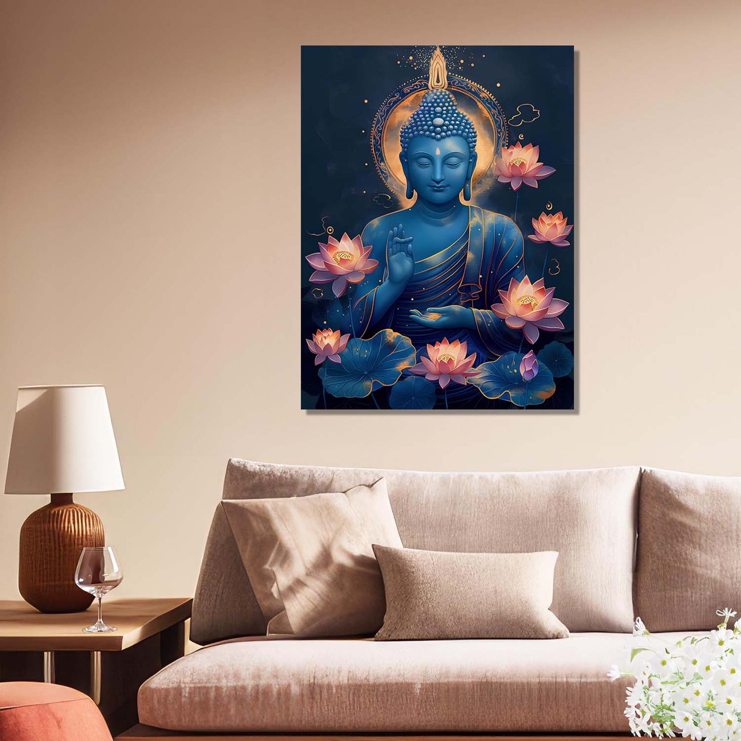 Buddha Canvas Wall Art Print: Divine Serenity for Every Space