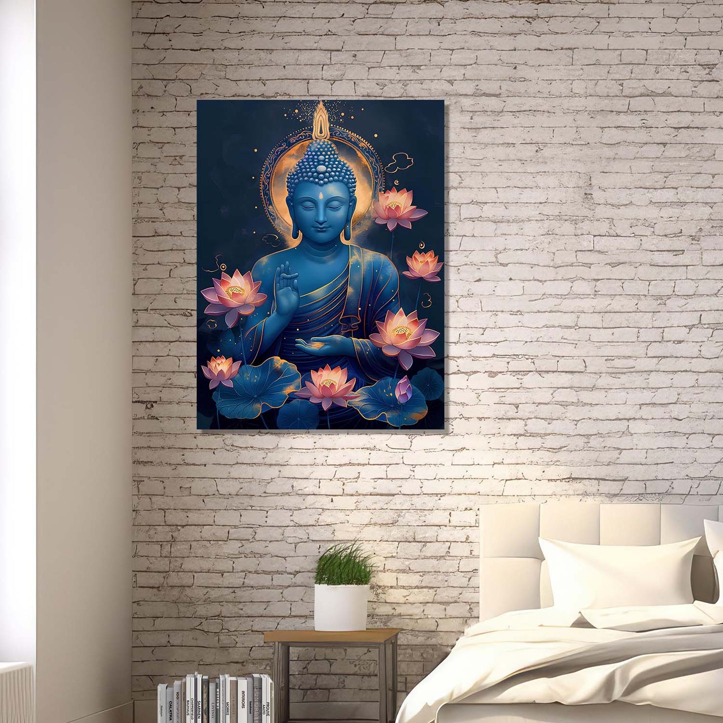 Buddha Canvas Wall Art Print: Divine Serenity for Every Space