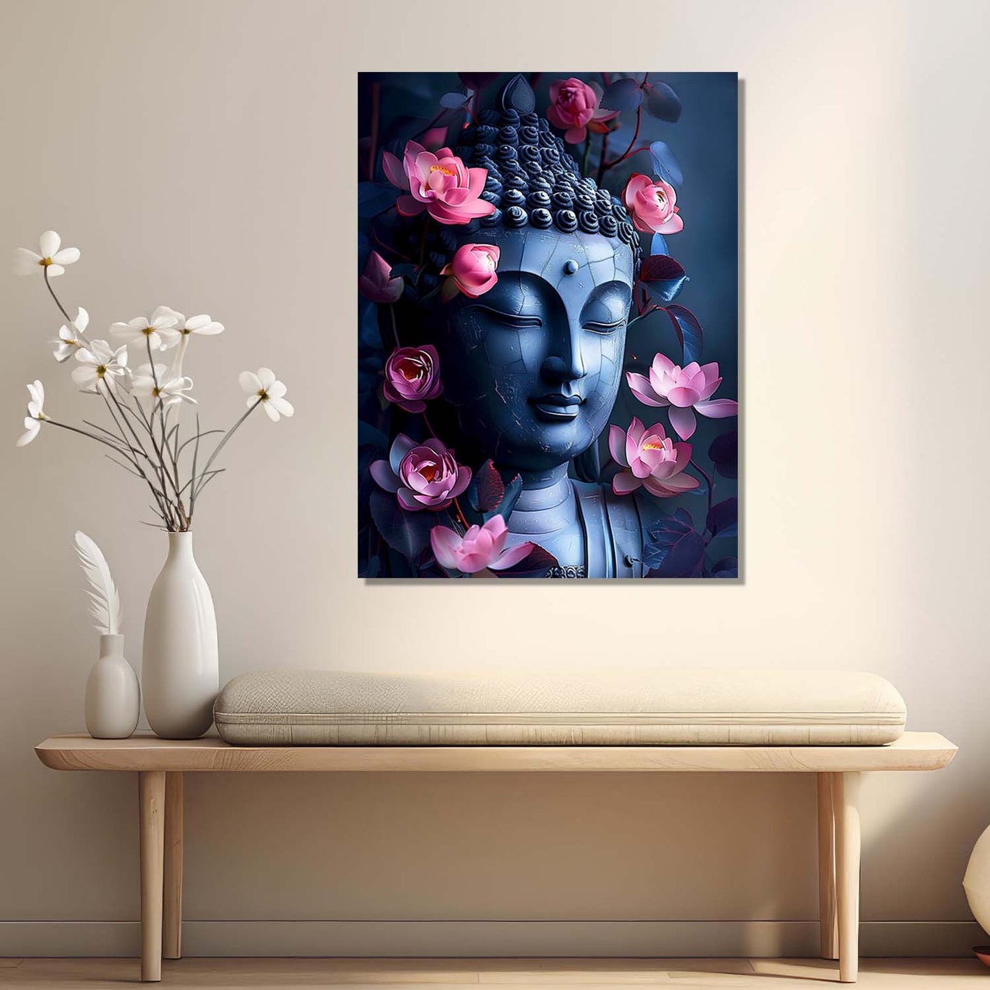 Buddha Canvas Wall Art Print: Divine Serenity for Every Space