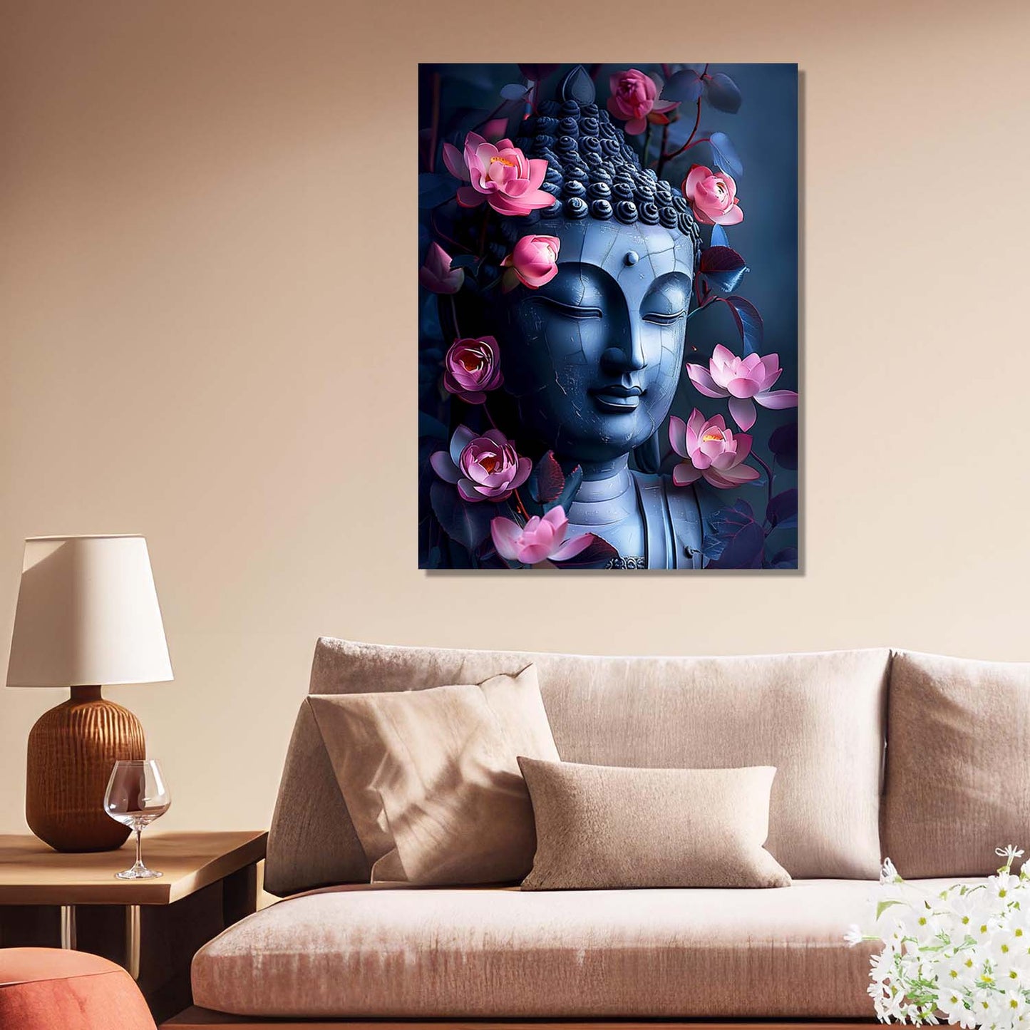 Buddha Canvas Wall Art Print: Divine Serenity for Every Space