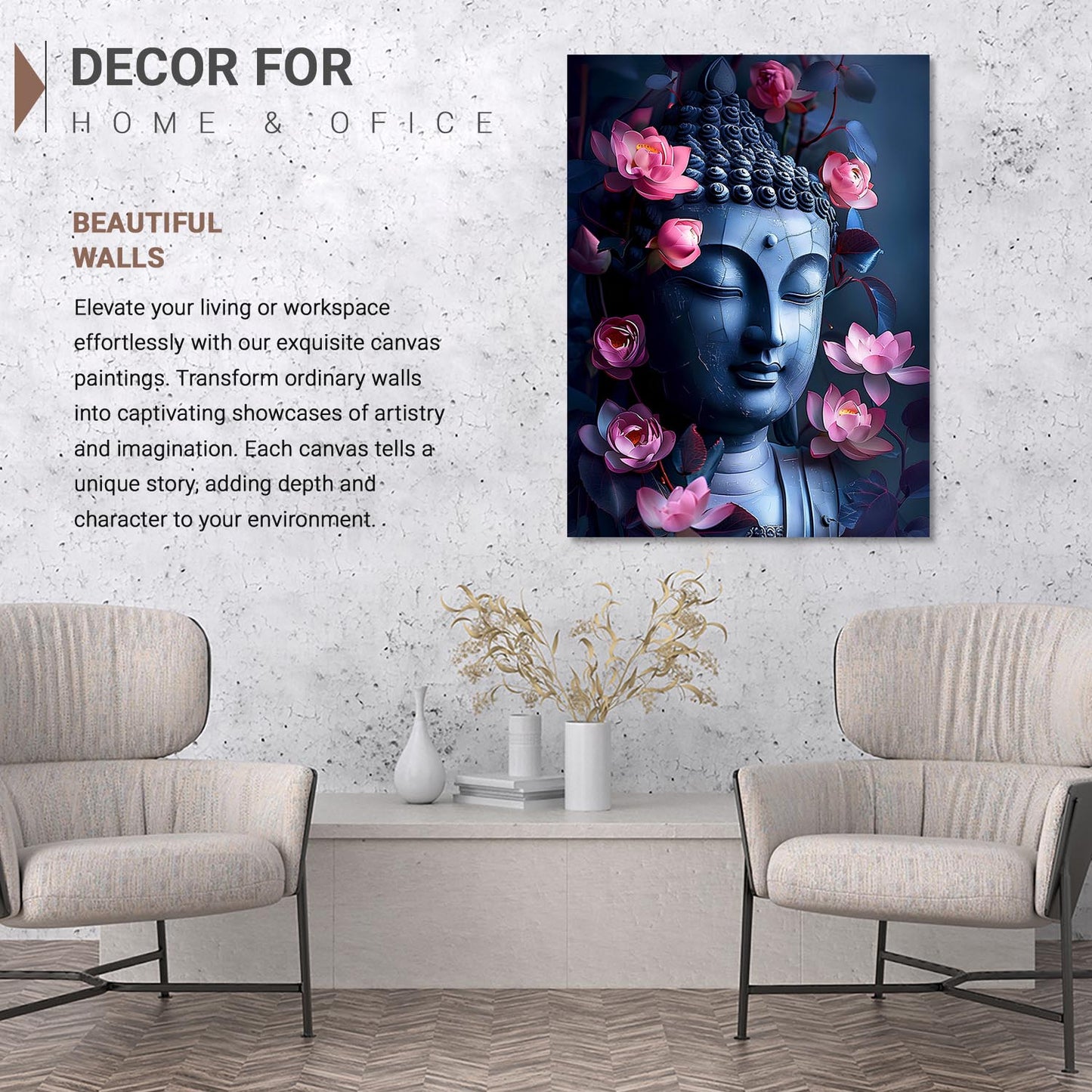 Buddha Canvas Art Print: Divine Serenity for Every Space