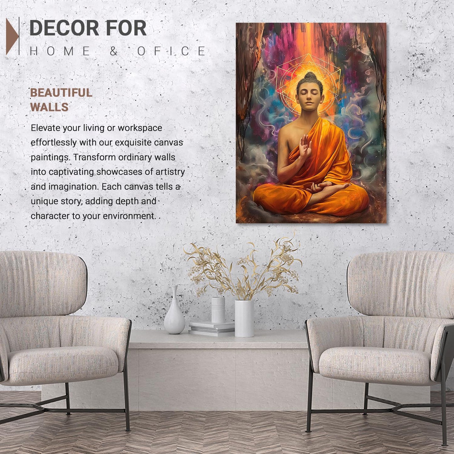 Buddha Canvas Art Print: Divine Serenity for Every Space