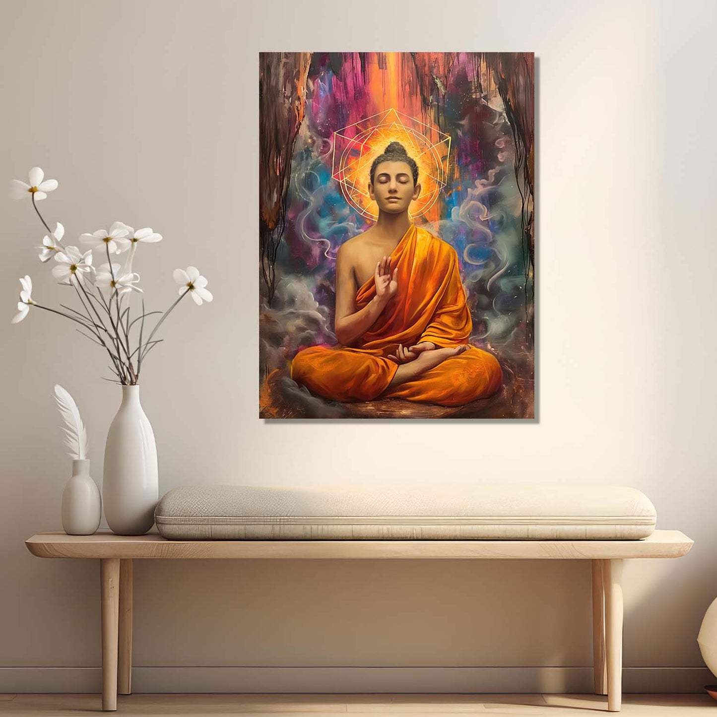 Buddha Canvas Wall Art Print: Divine Serenity for Every Space