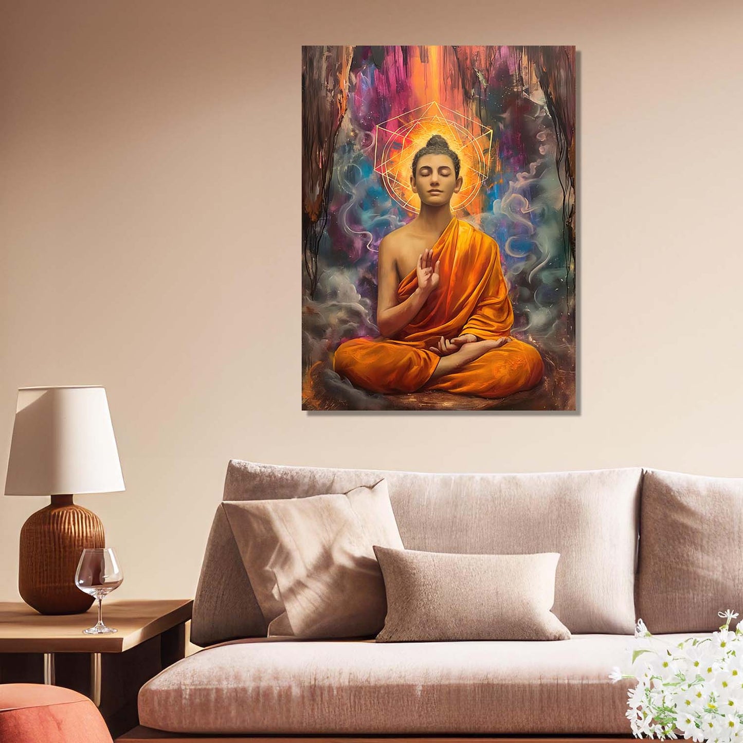 Buddha Canvas Wall Art Print: Divine Serenity for Every Space