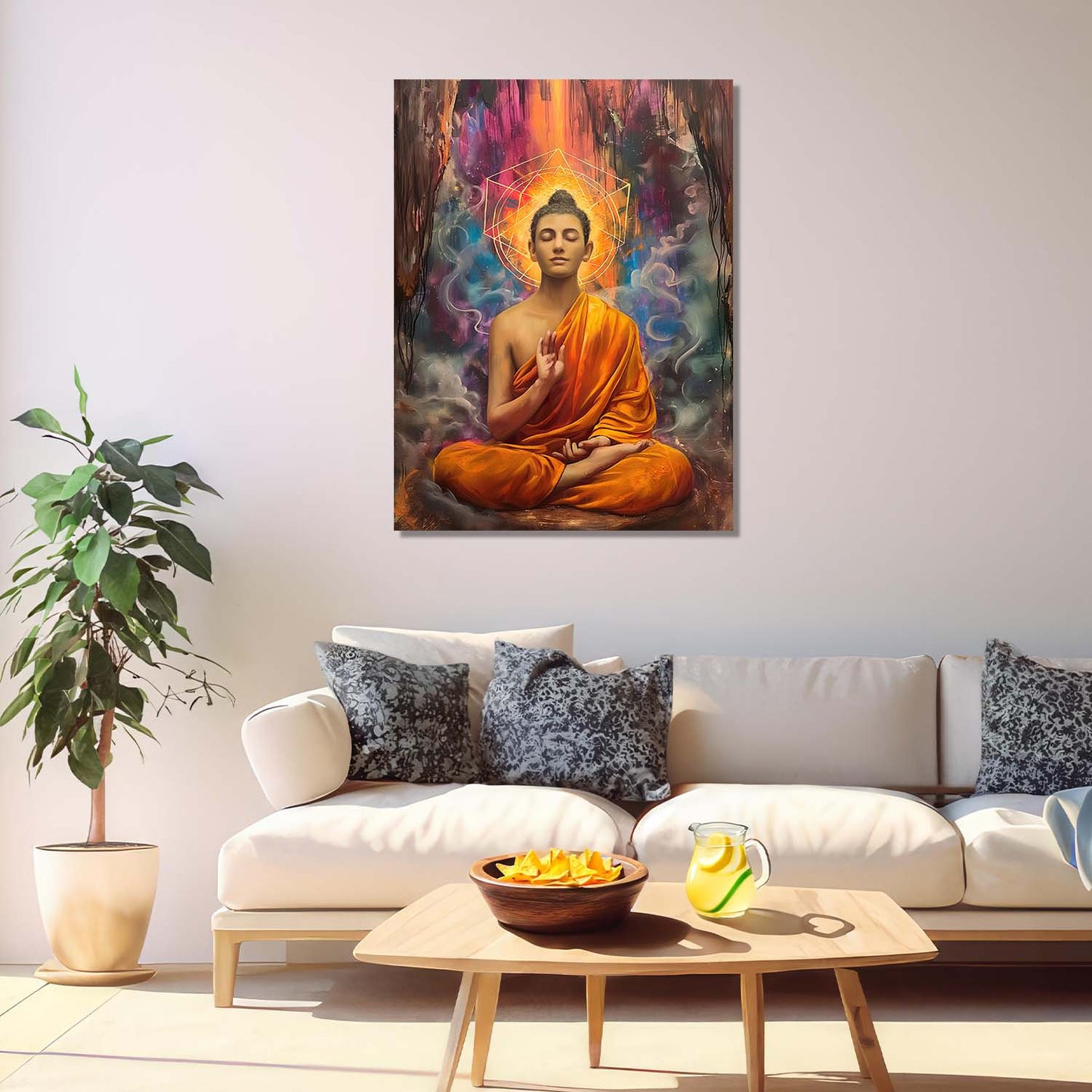 Buddha Canvas Wall Art Print: Divine Serenity for Every Space