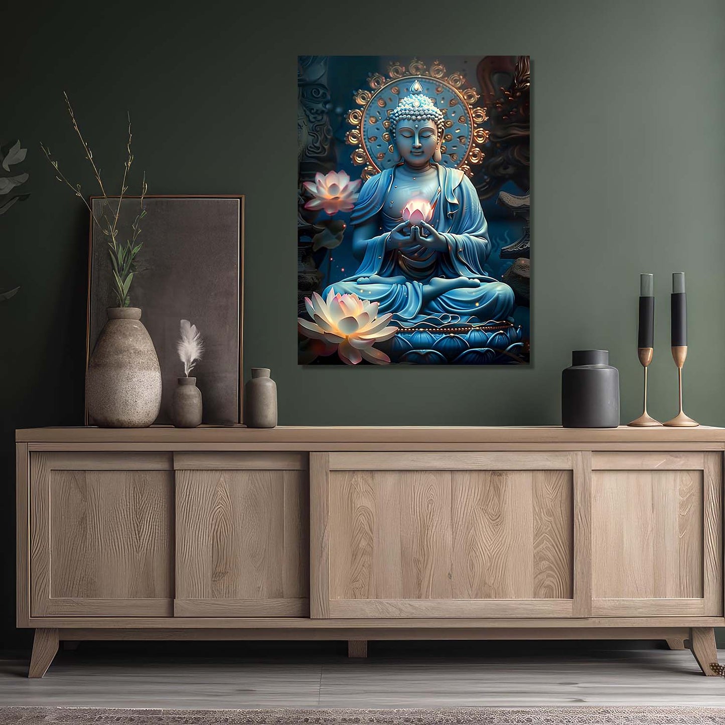 Buddha Canvas Wall Art Print: Divine Serenity for Every Space