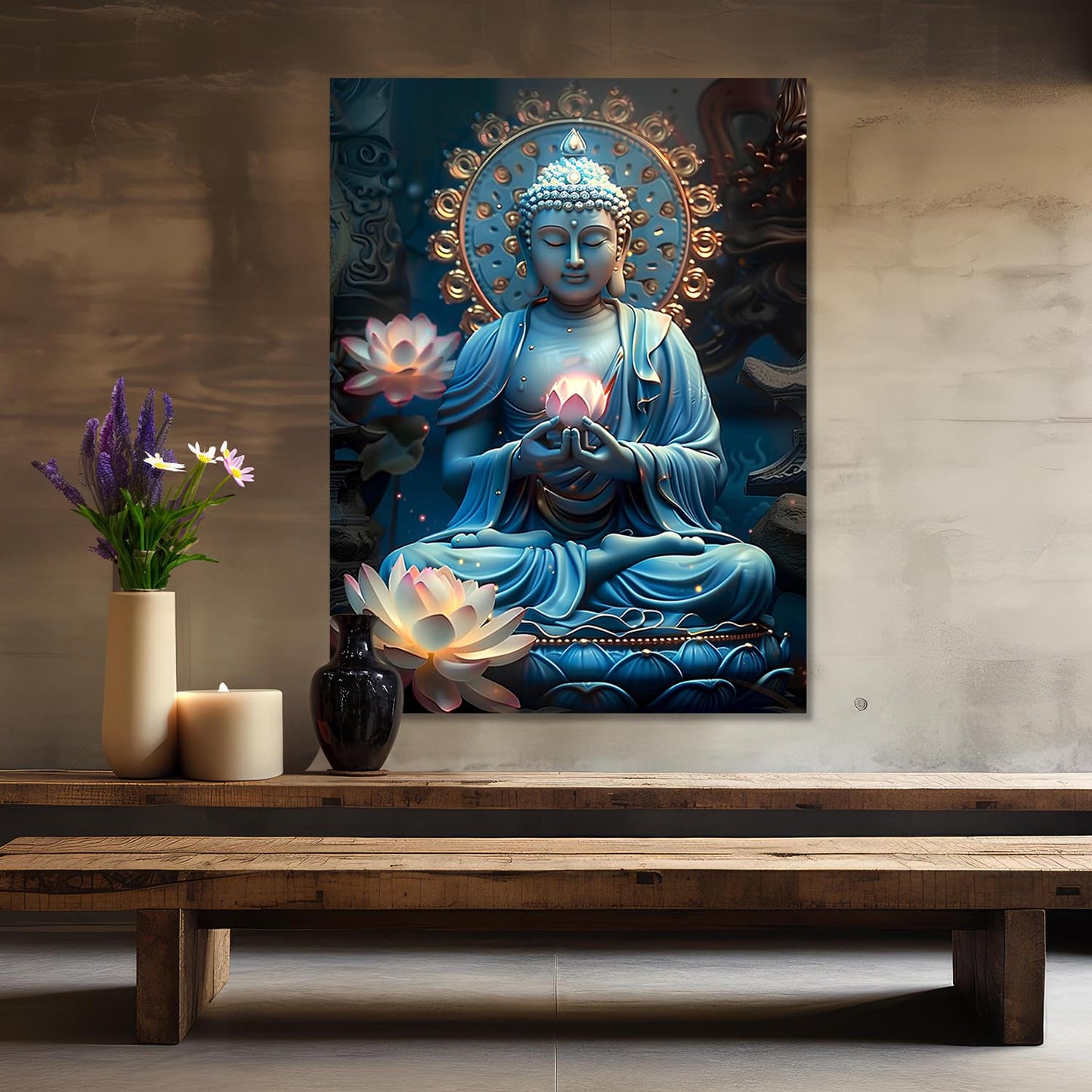 Buddha Canvas Art Print: Divine Serenity for Every Space