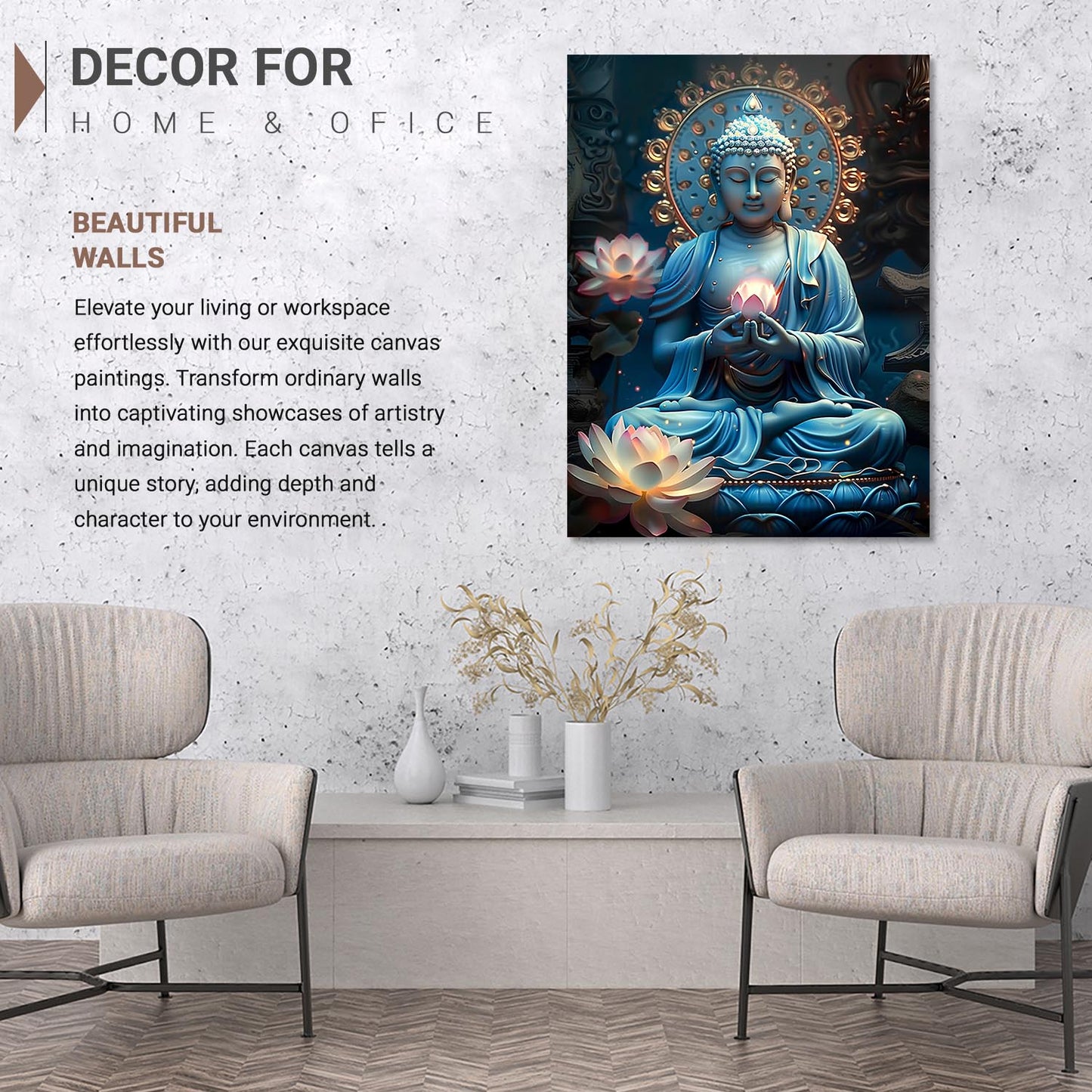 Buddha Canvas Art Print: Divine Serenity for Every Space