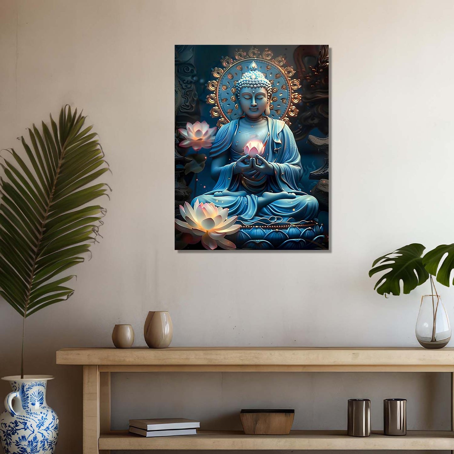 Buddha Canvas Wall Art Print: Divine Serenity for Every Space