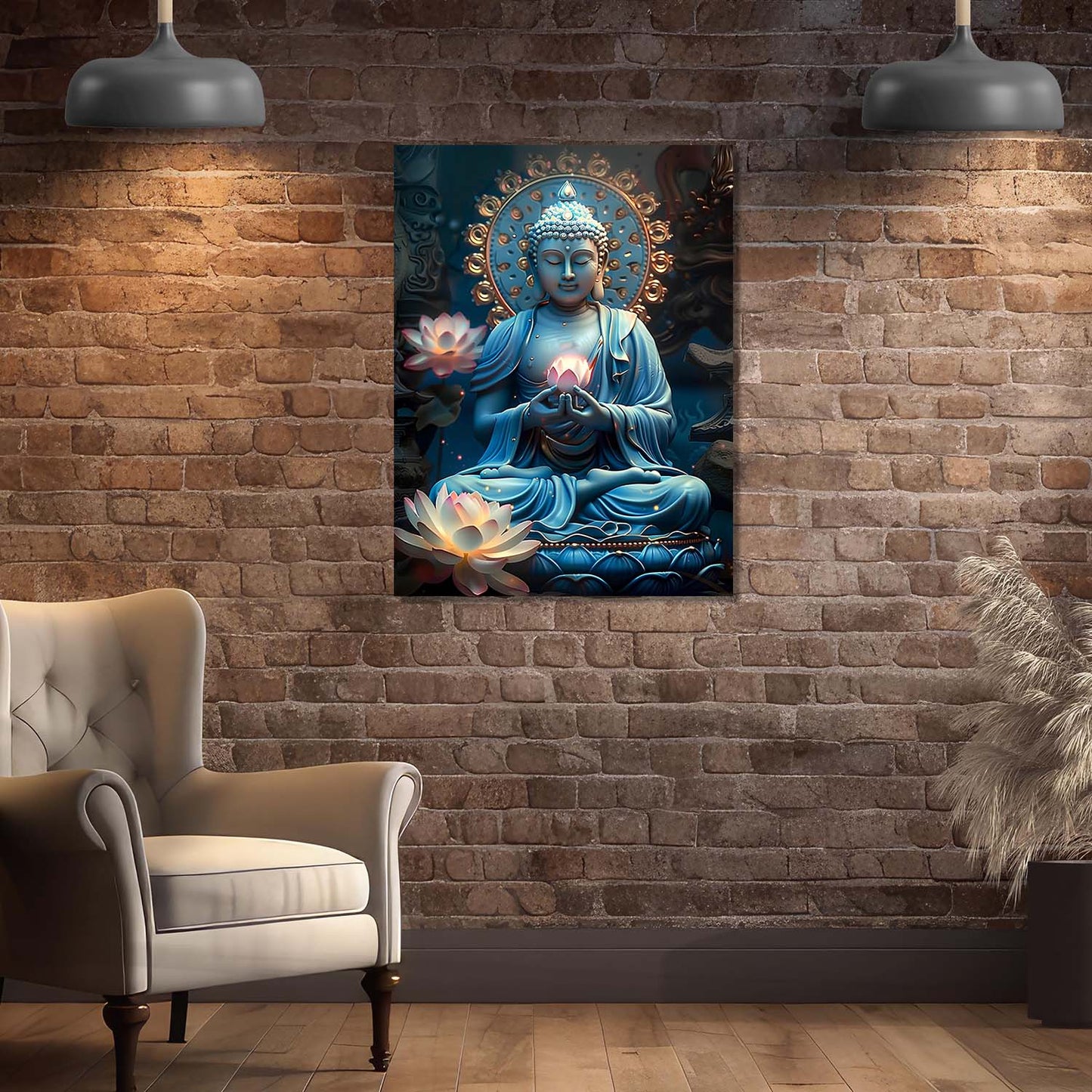 Buddha Canvas Wall Art Print: Divine Serenity for Every Space