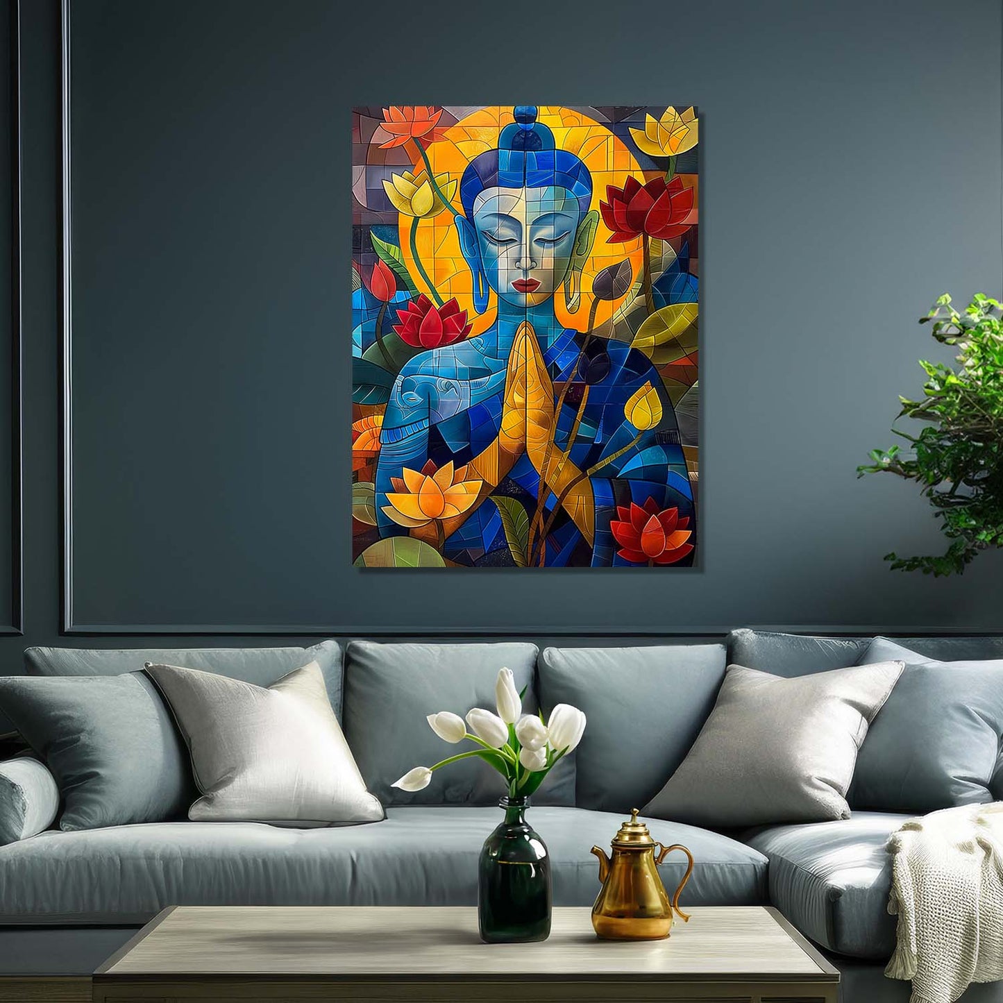 Buddha Canvas Wall Art Print: Divine Serenity for Every Space