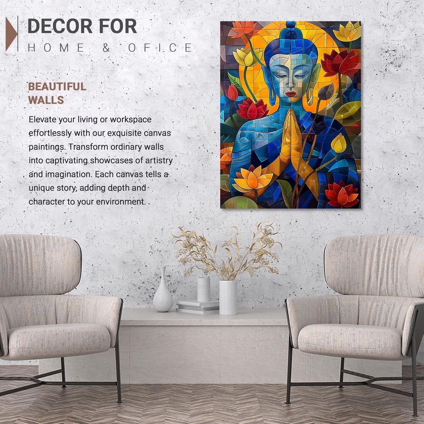 Buddha Canvas Art Print: Divine Serenity for Every Space