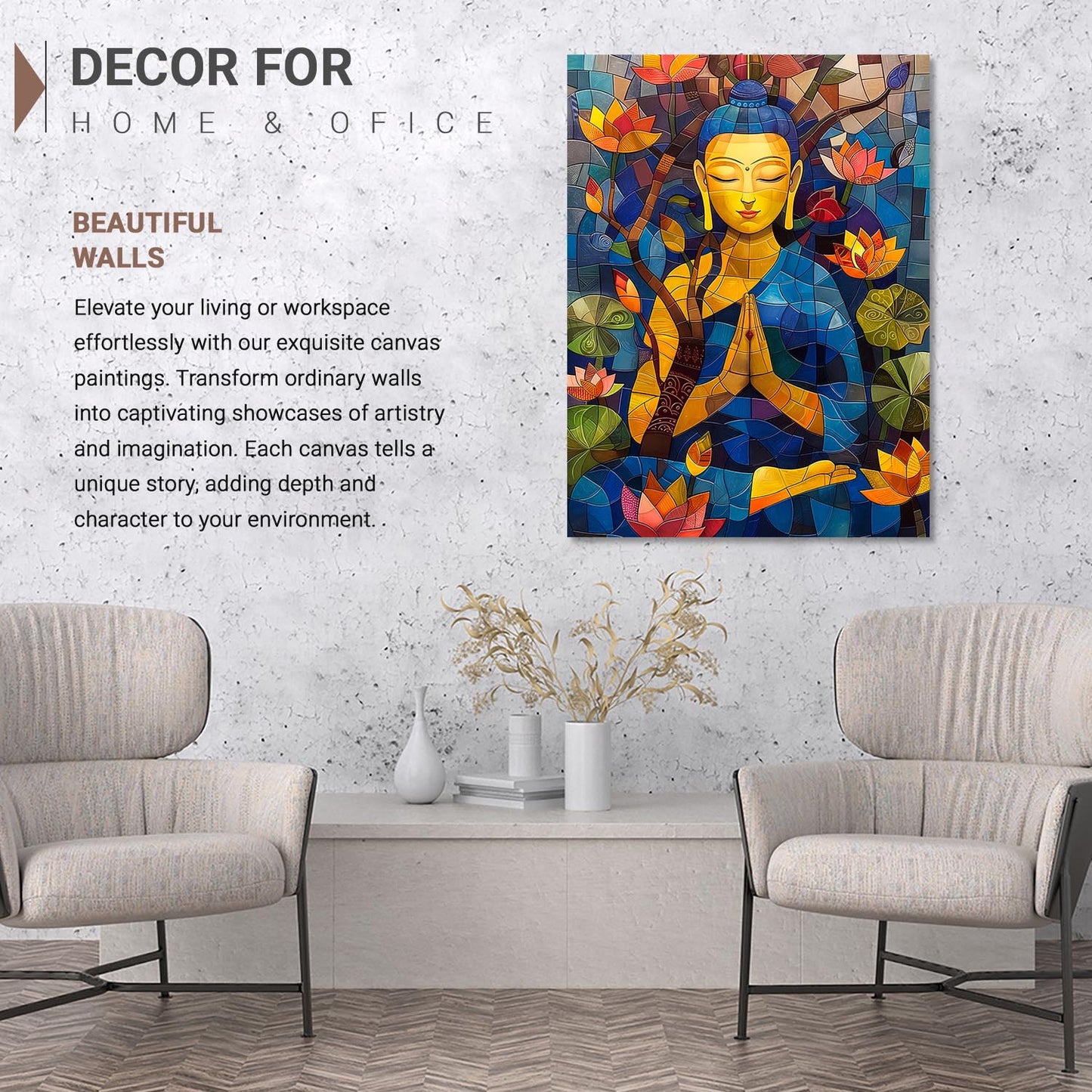 Buddha Canvas Art Print: Divine Serenity for Every Space