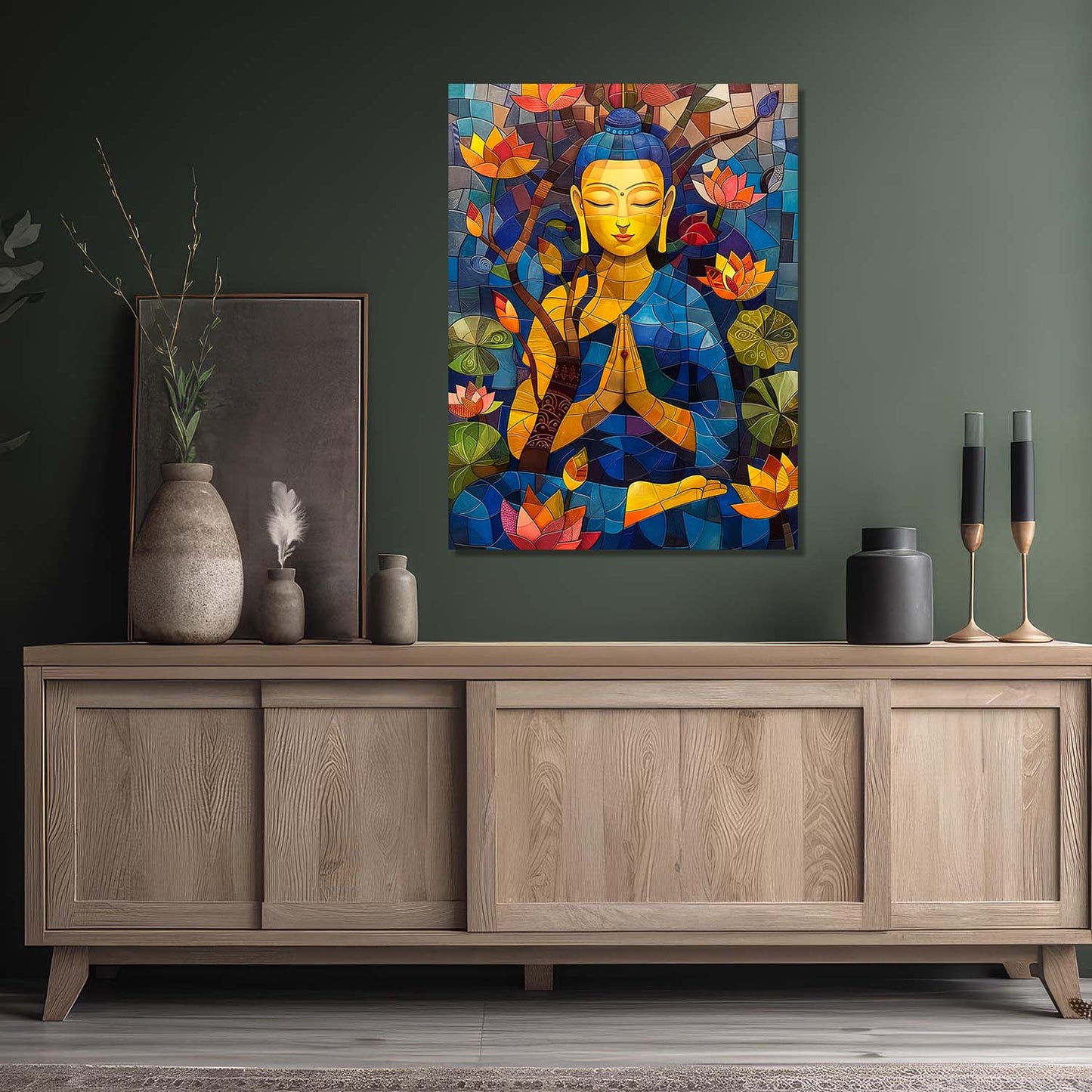 Buddha Canvas Wall Art Print: Divine Serenity for Every Space