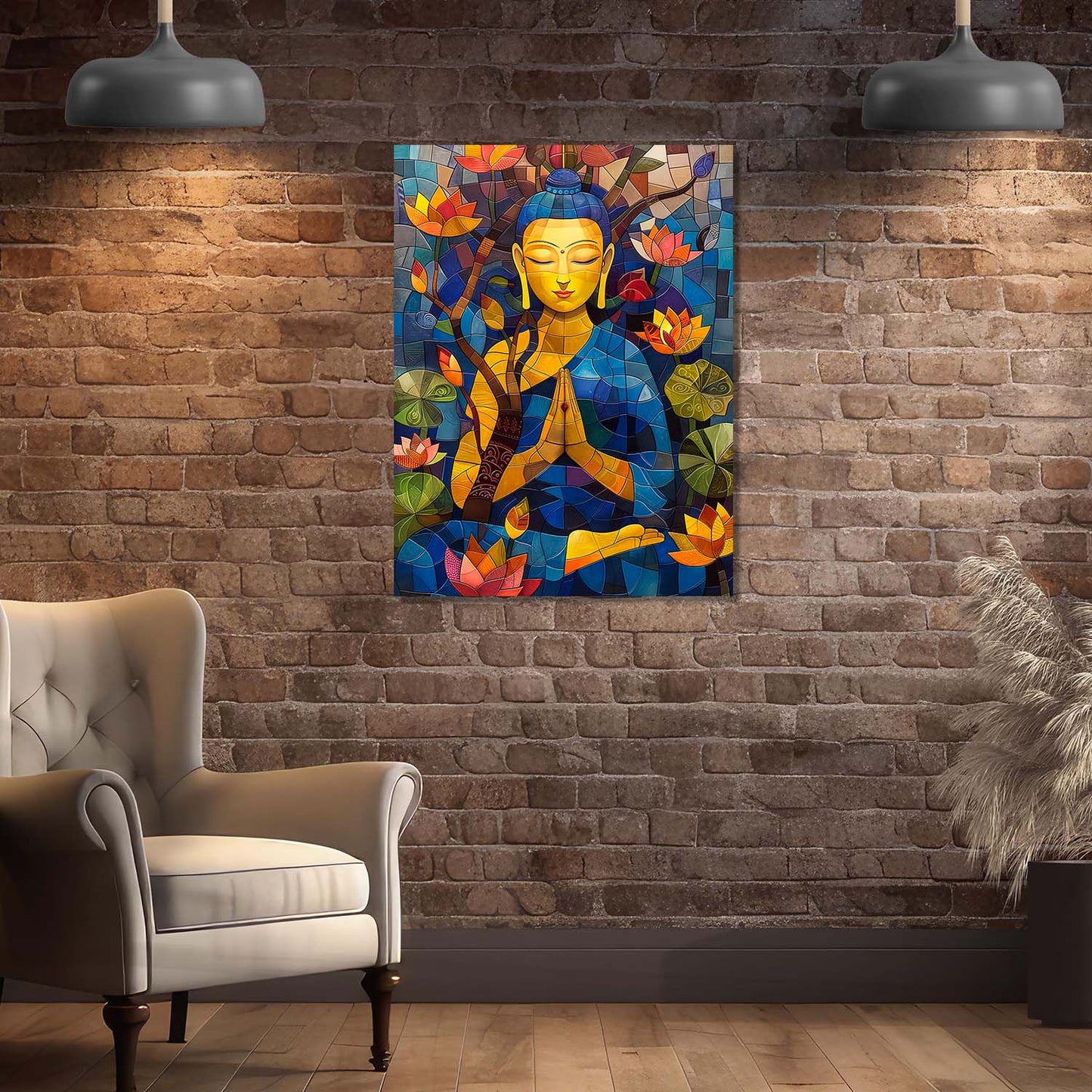 Buddha Canvas Wall Art Print: Divine Serenity for Every Space