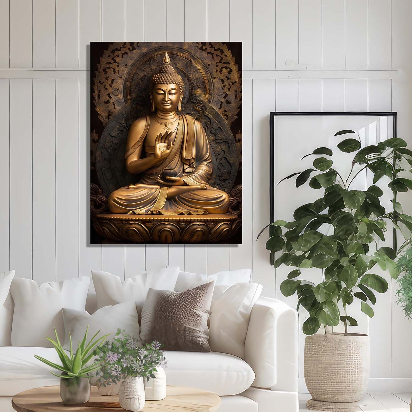 Buddha Canvas Wall Art Print: Divine Serenity for Every Space