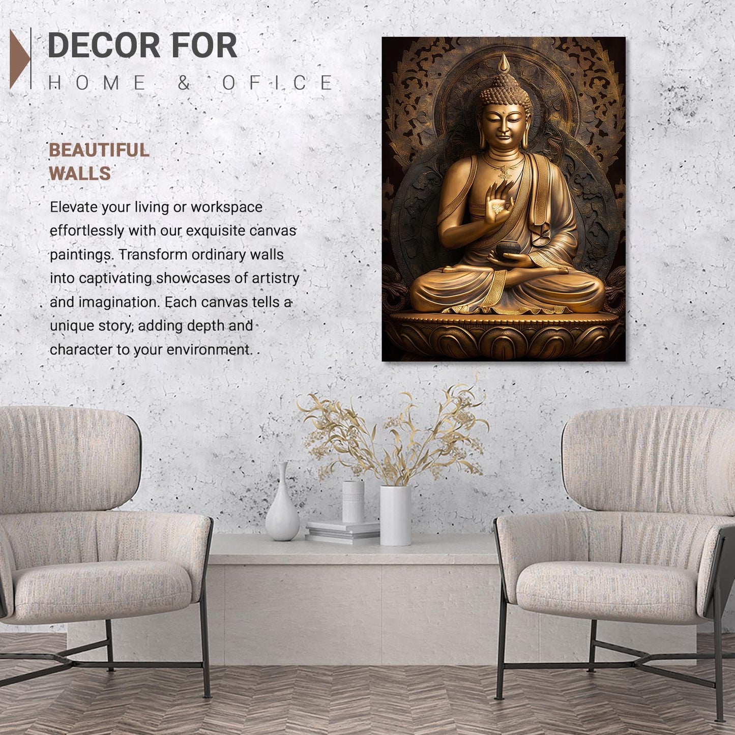 Buddha Canvas Art Print: Divine Serenity for Every Space