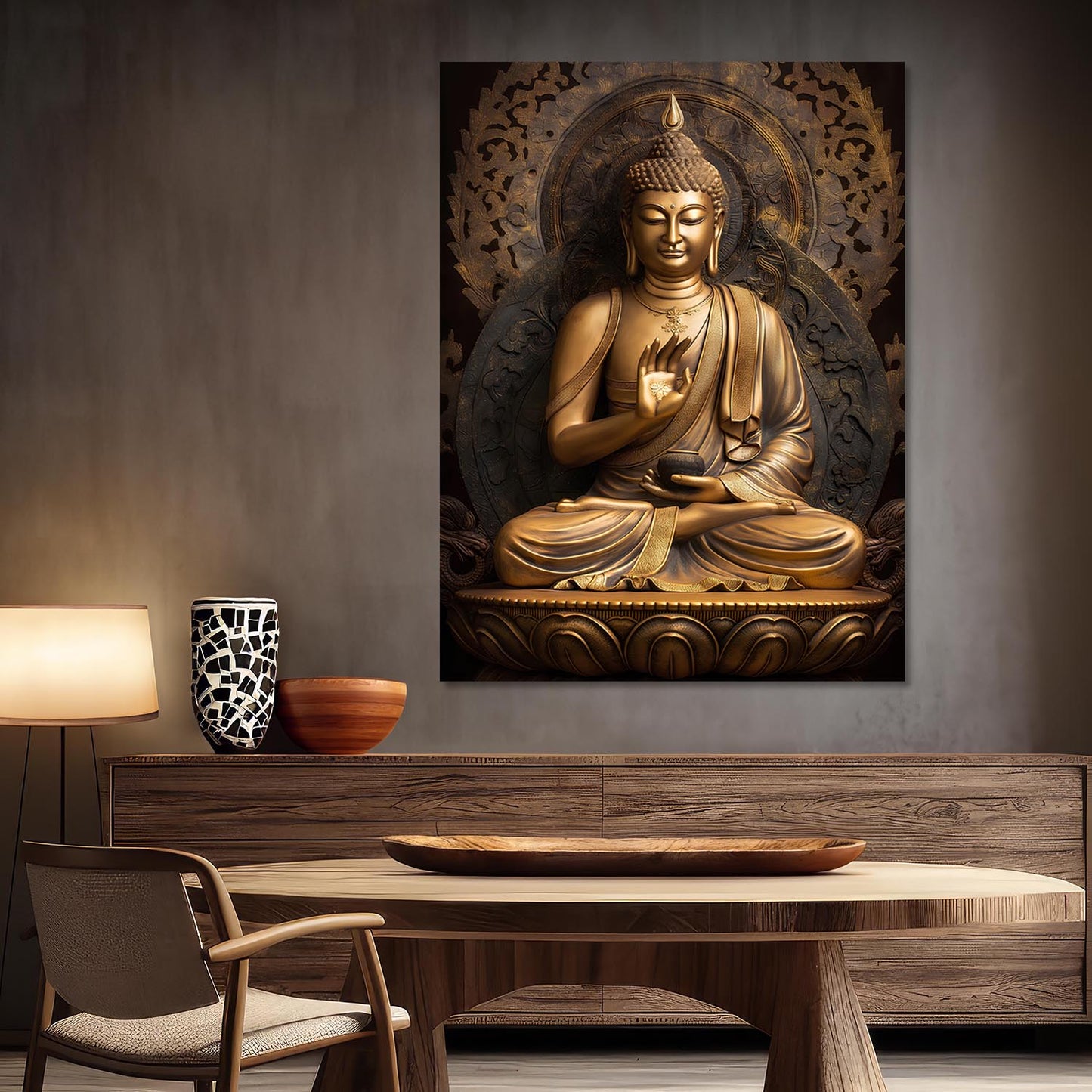 Buddha Canvas Art Print: Divine Serenity for Every Space