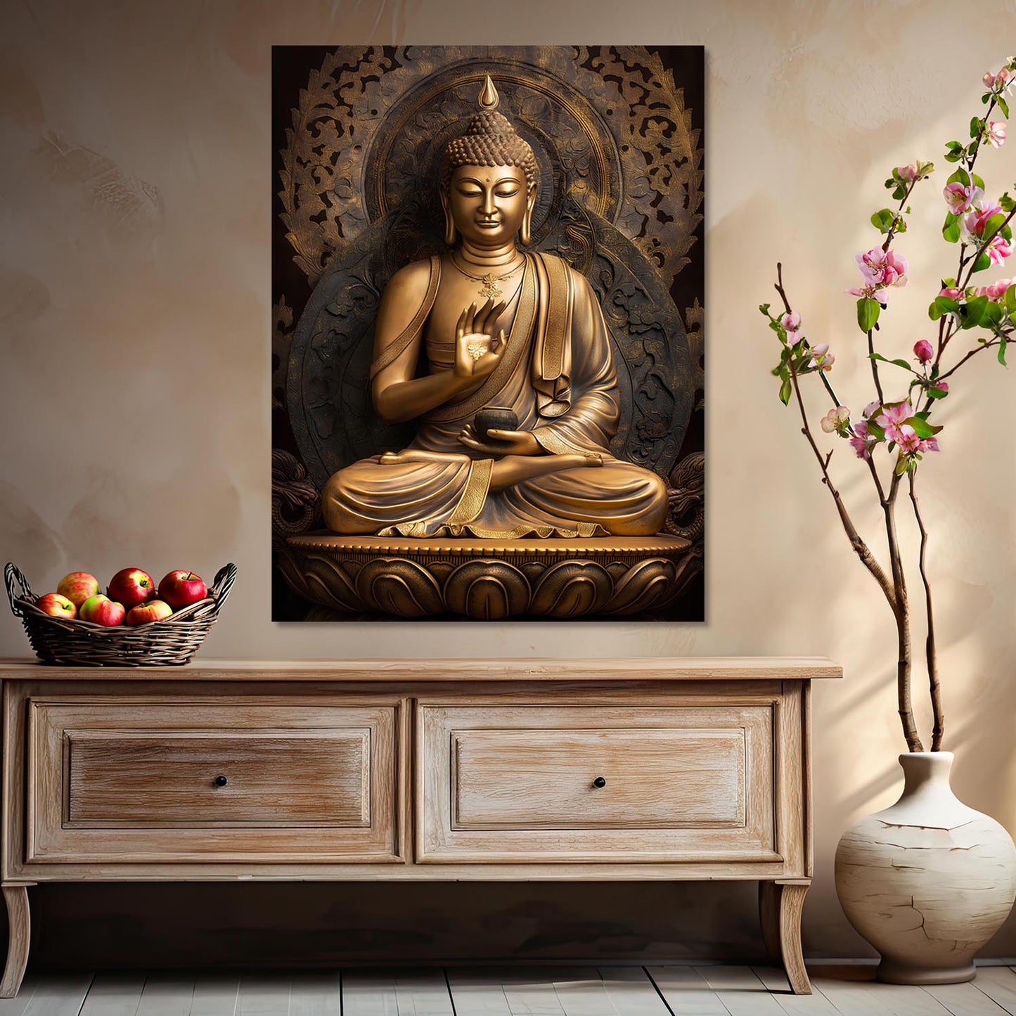 Buddha Canvas Art Print: Divine Serenity for Every Space