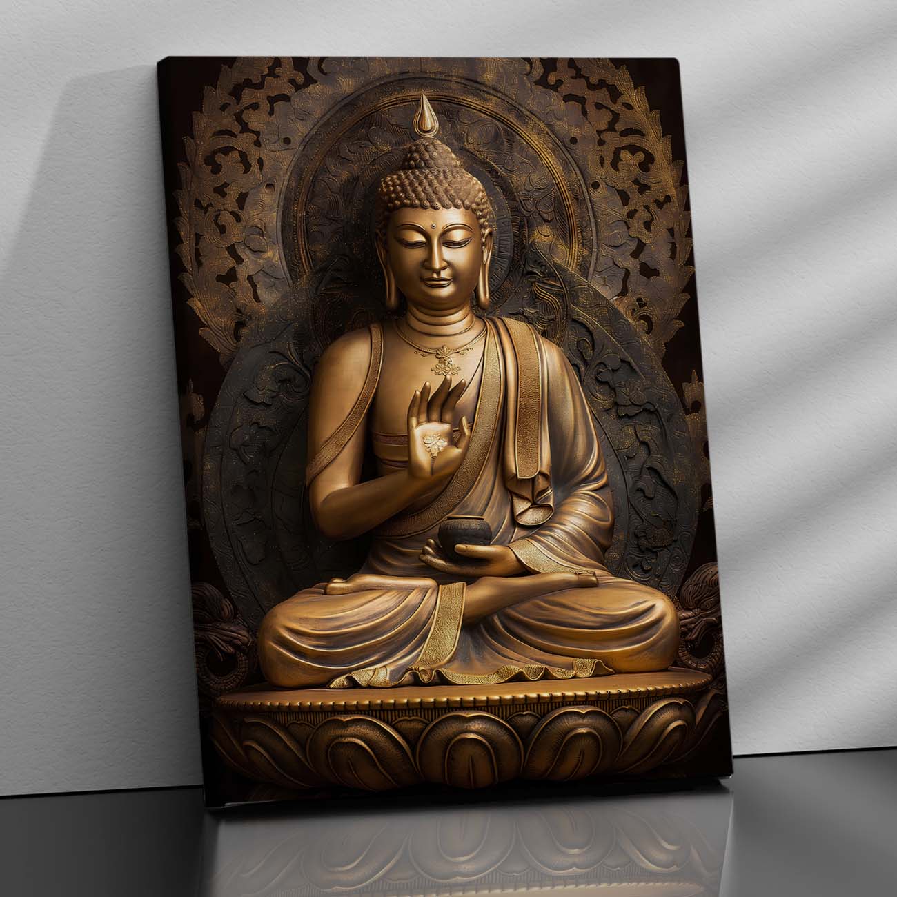 Buddha Canvas Wall Art Print: Divine Serenity for Every Space