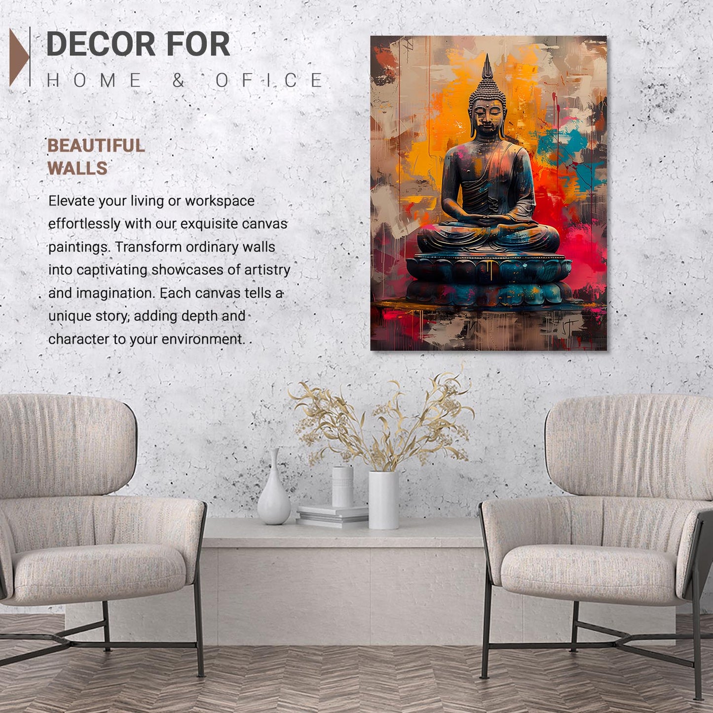 Buddha Canvas Art Print: Divine Serenity for Every Space