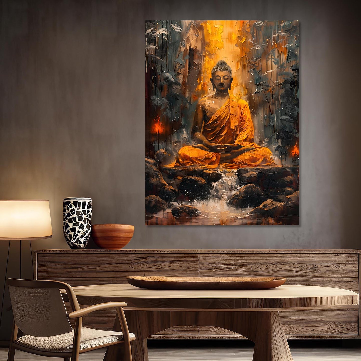 Buddha Canvas Art Print: Divine Serenity for Every Space