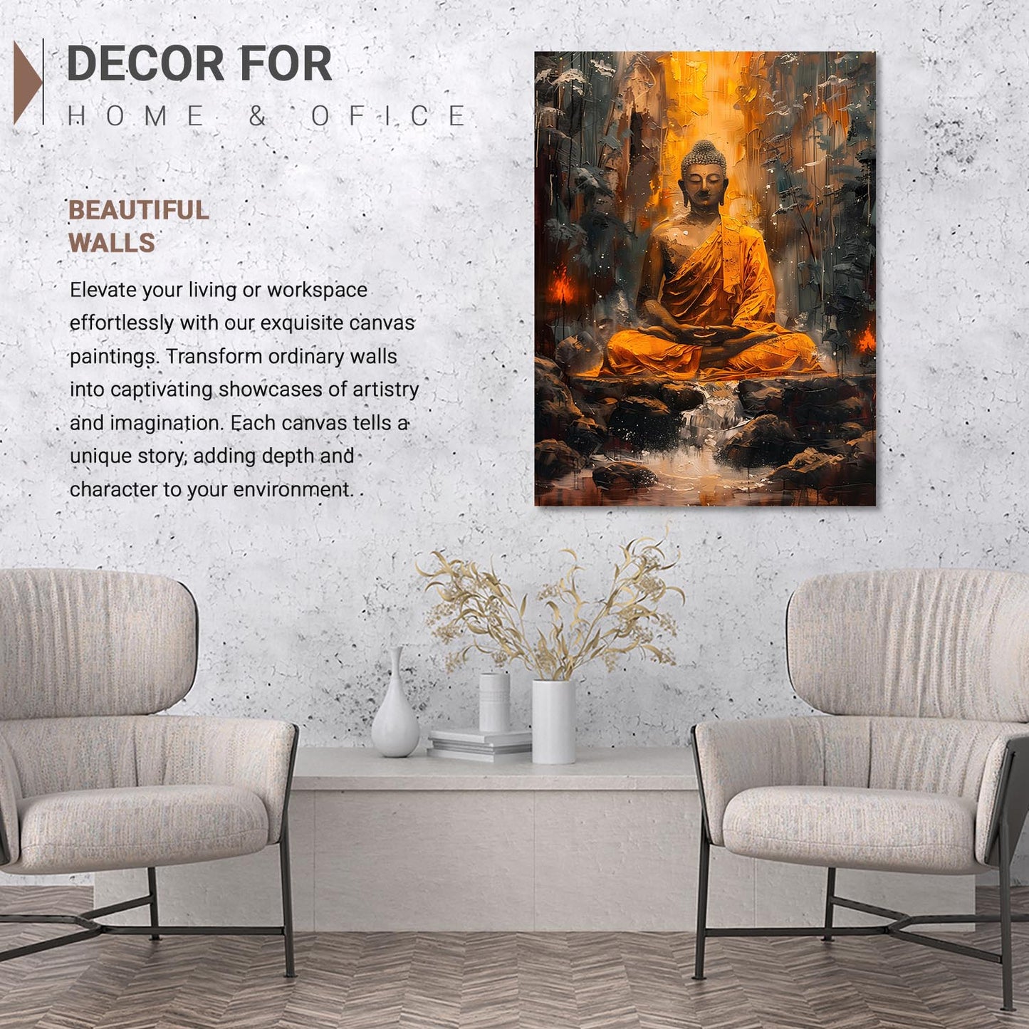 Buddha Canvas Art Print: Divine Serenity for Every Space