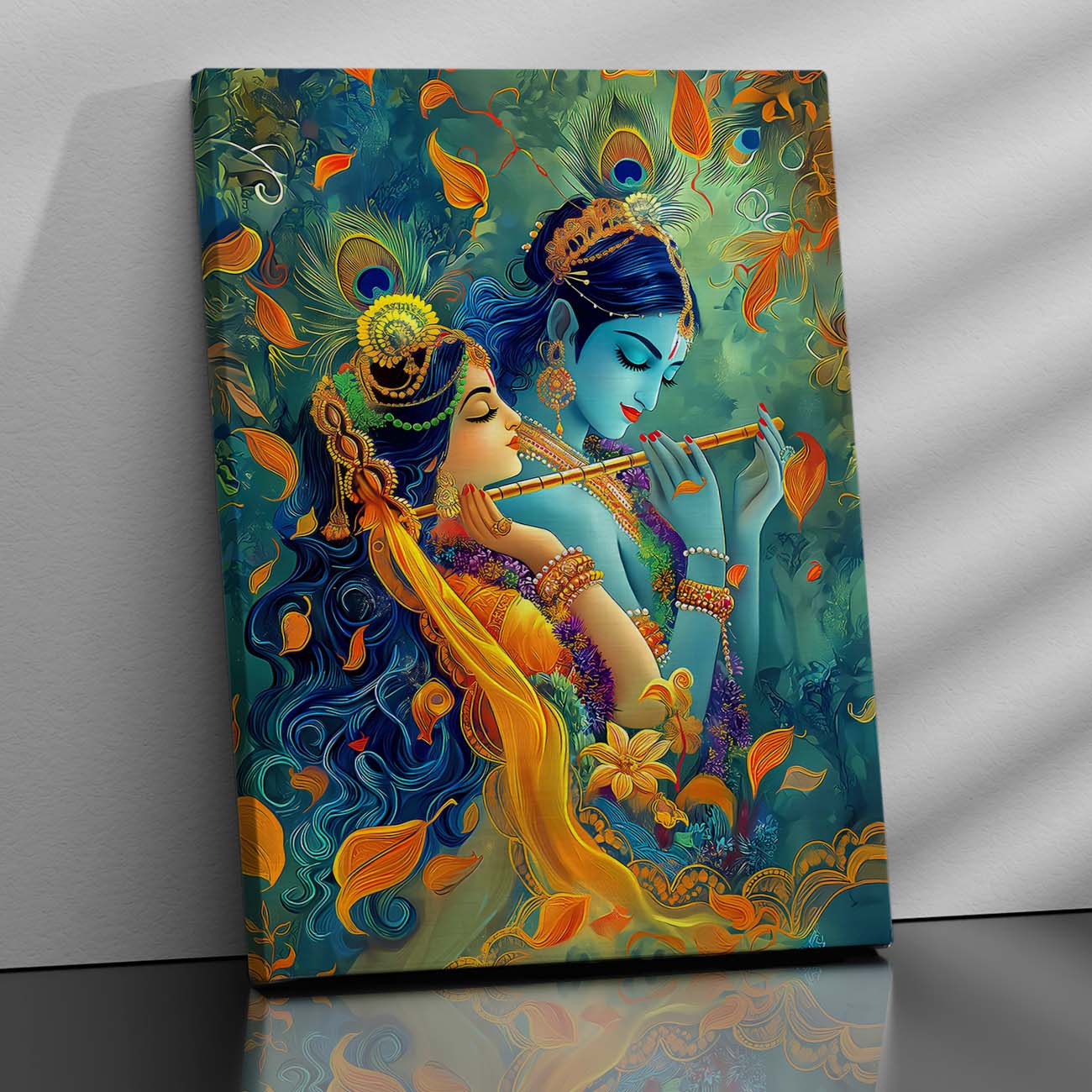 Krishna Canvas Wall Art Print: Divine Serenity for Every Space