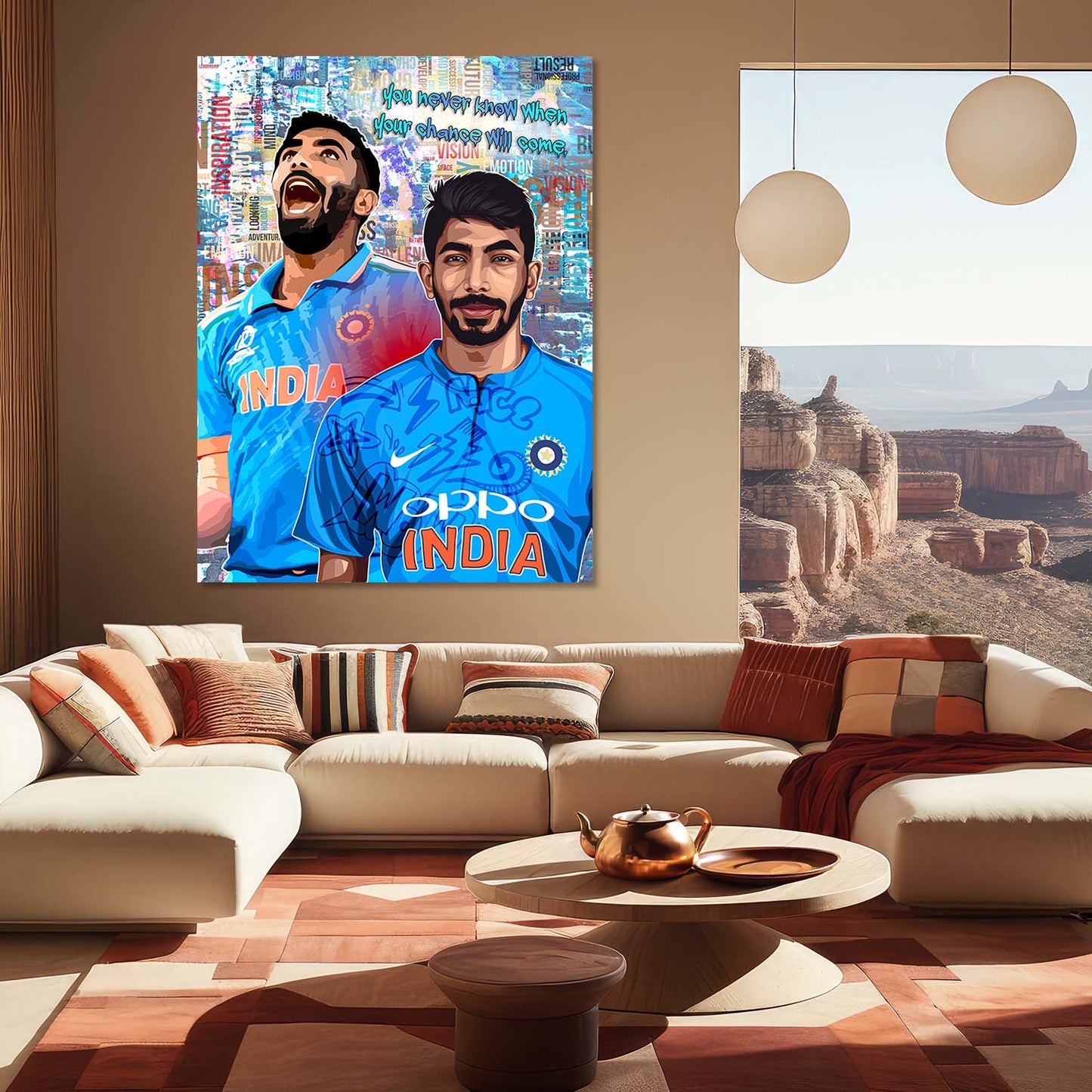 Cricket Legends Jasprit Bumrah Canvas Art Print