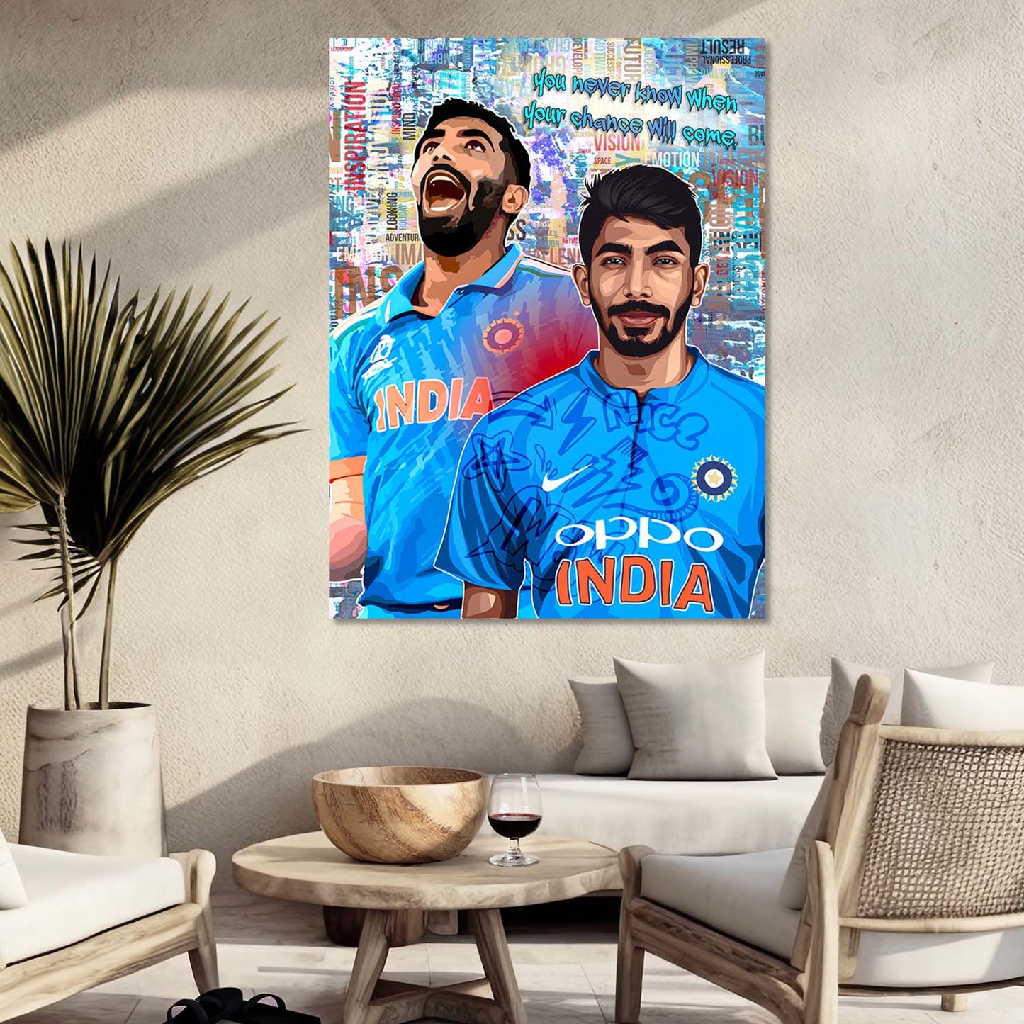 Cricket Legends Jasprit Bumrah Canvas Art Print