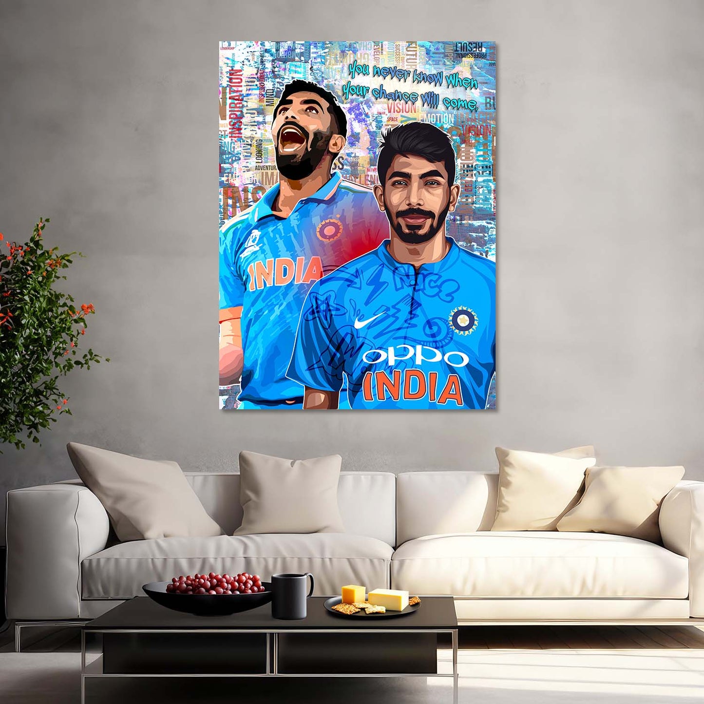 Cricket Legends Jasprit Bumrah Canvas Art Print